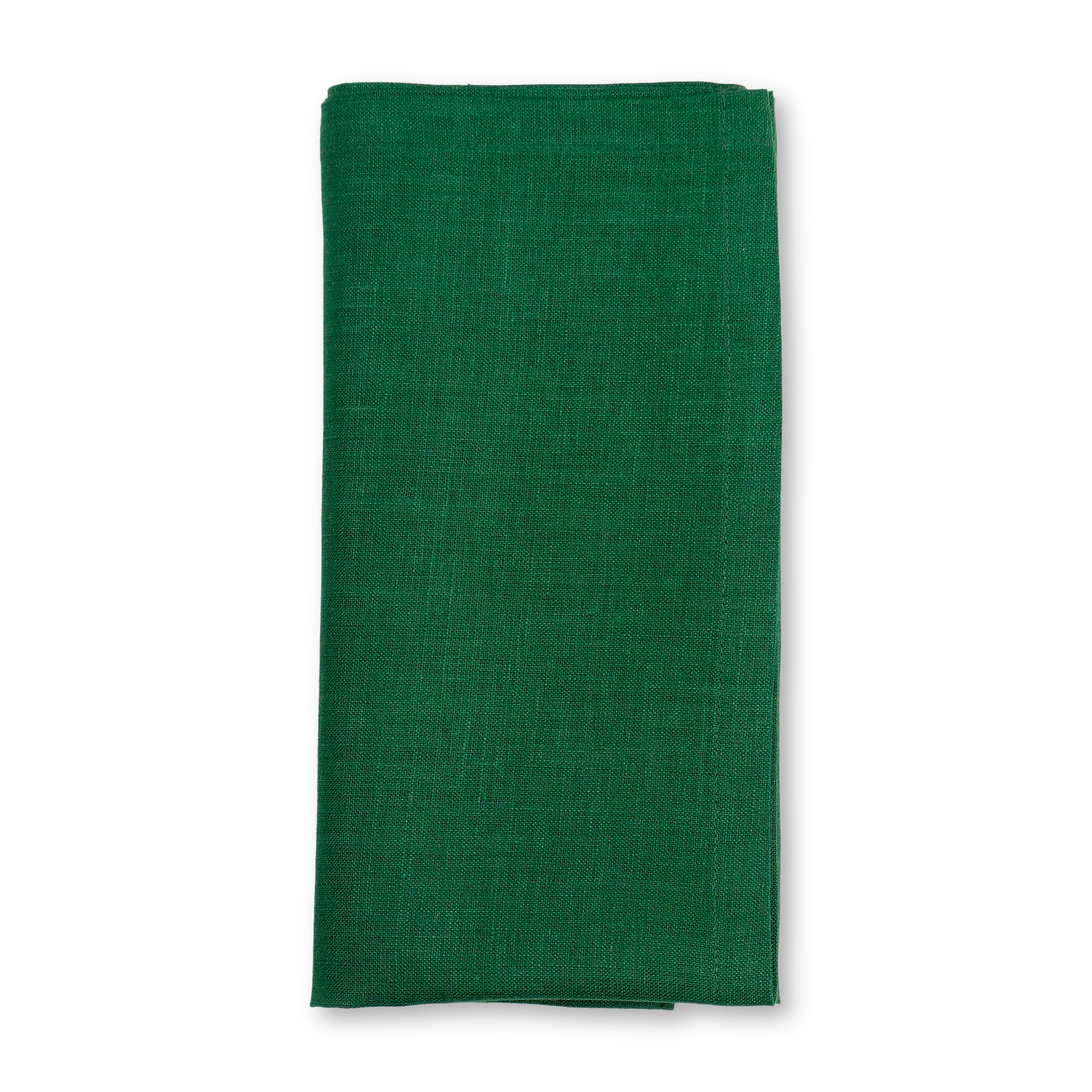 Forest Green Linen Kitchen Towel, 17 x 26 inch, 3 pcs