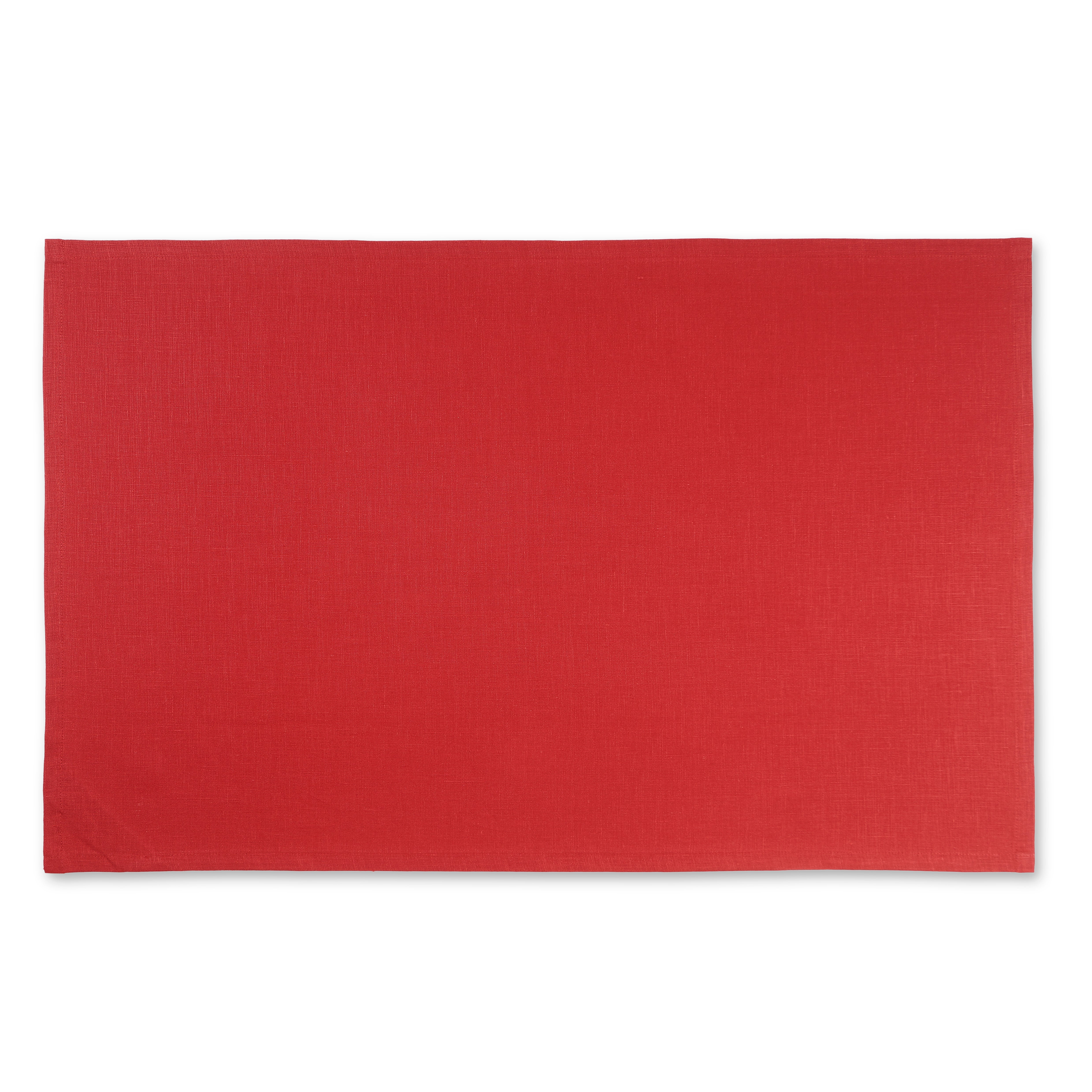 Bright Red Linen Kitchen Towel, 17 x 26 inch, 3 pcs