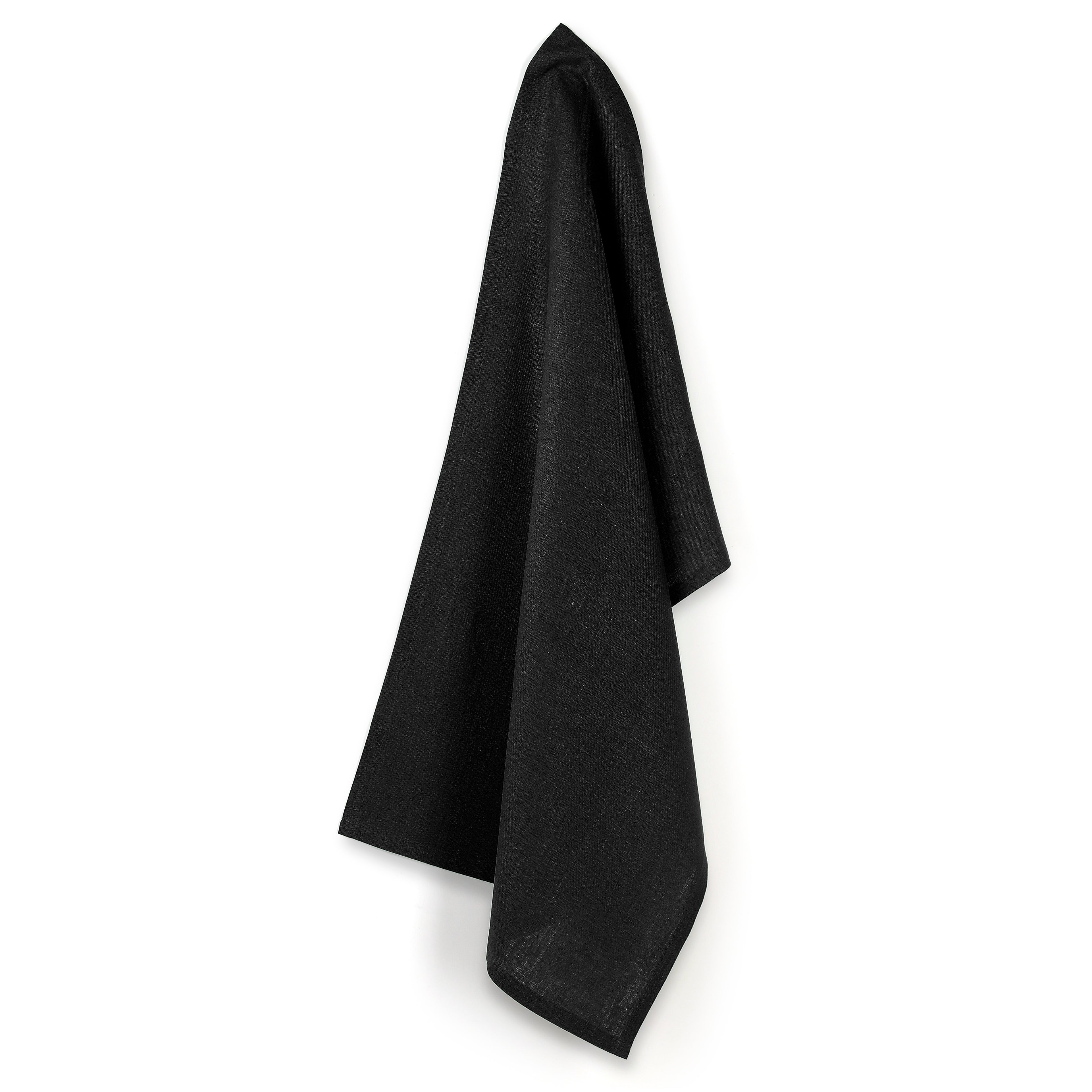 Black Linen Kitchen Towel, 17 x 26 inch, 3 pcs