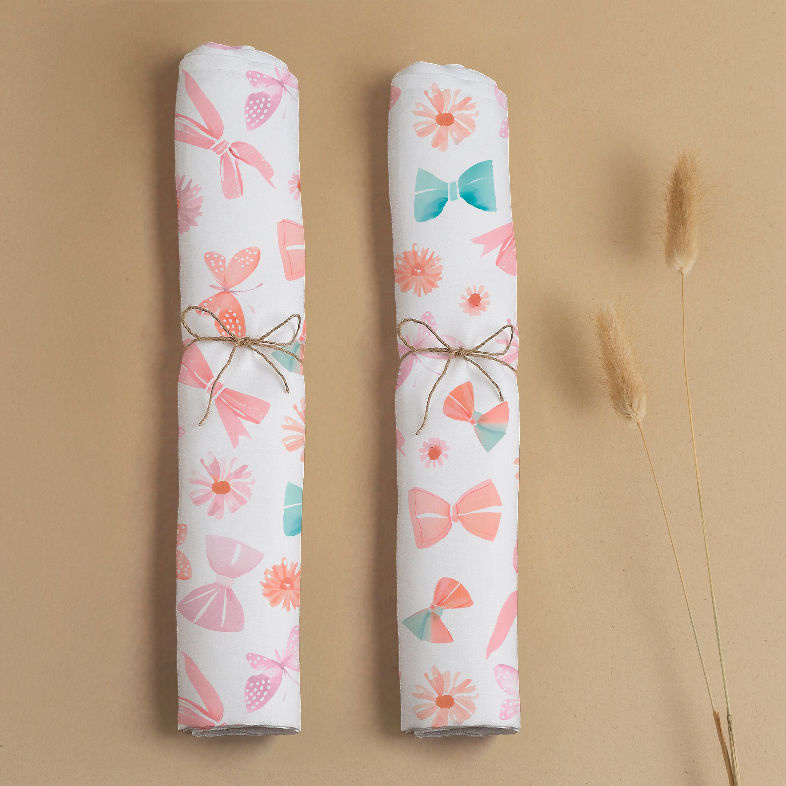 Butterfly Bliss Swaddle Wrap, 0-3 Months, Pack of 2