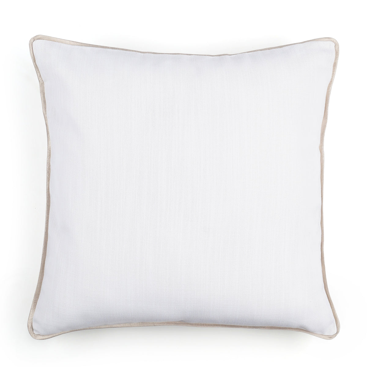 Marrow Edge Pillow Cover - White and Cream