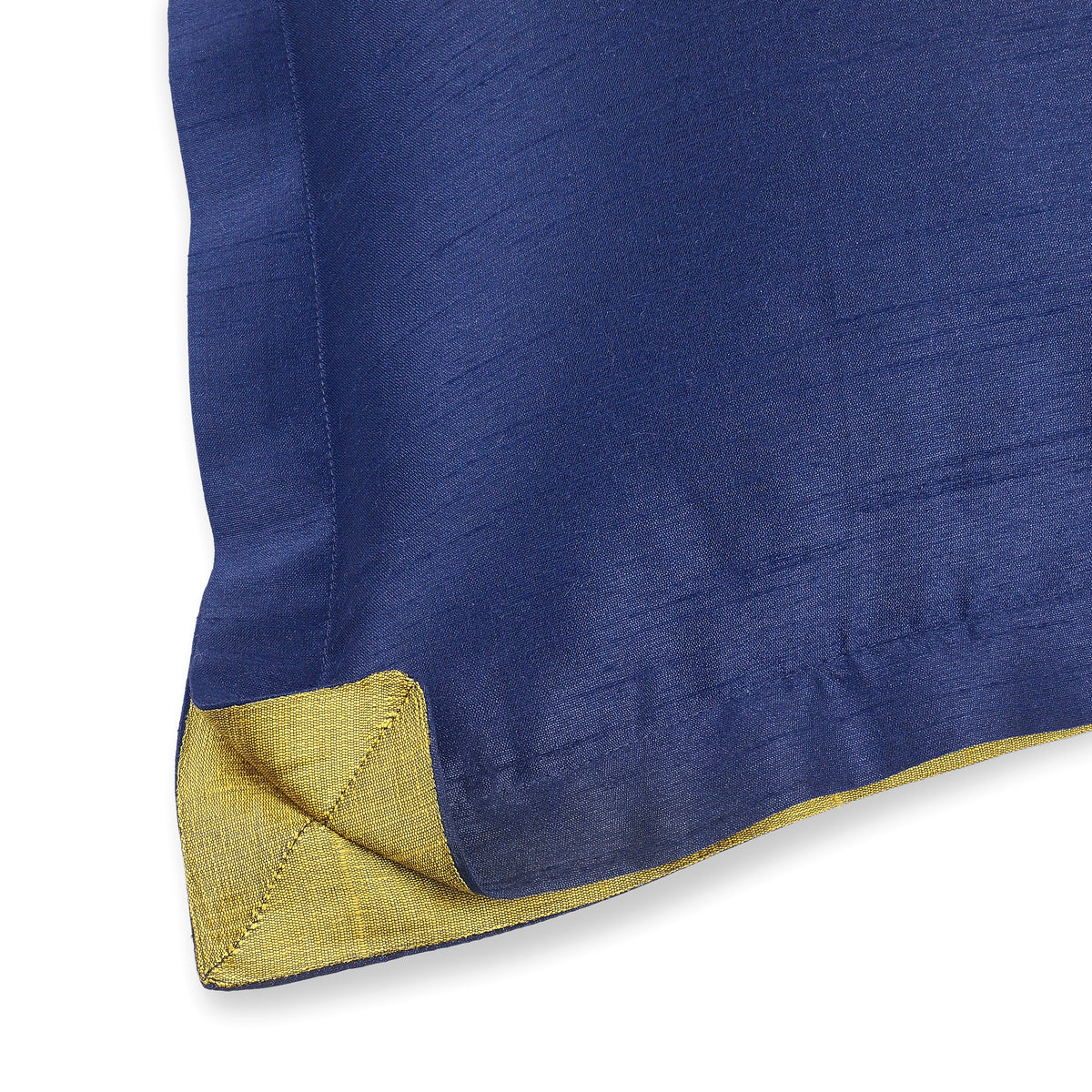 Silque Pillow Cover - Navy Blue