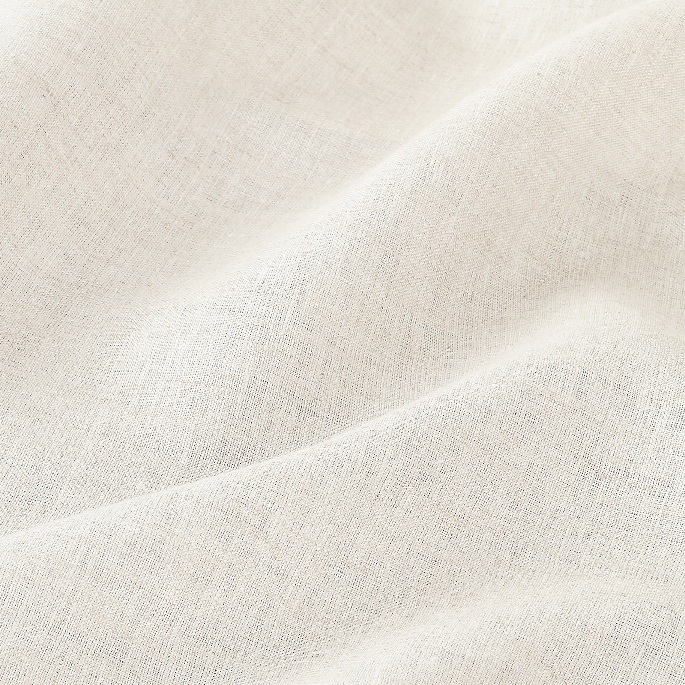Light Natural Pure Linen Tablecloth, Hemstitch