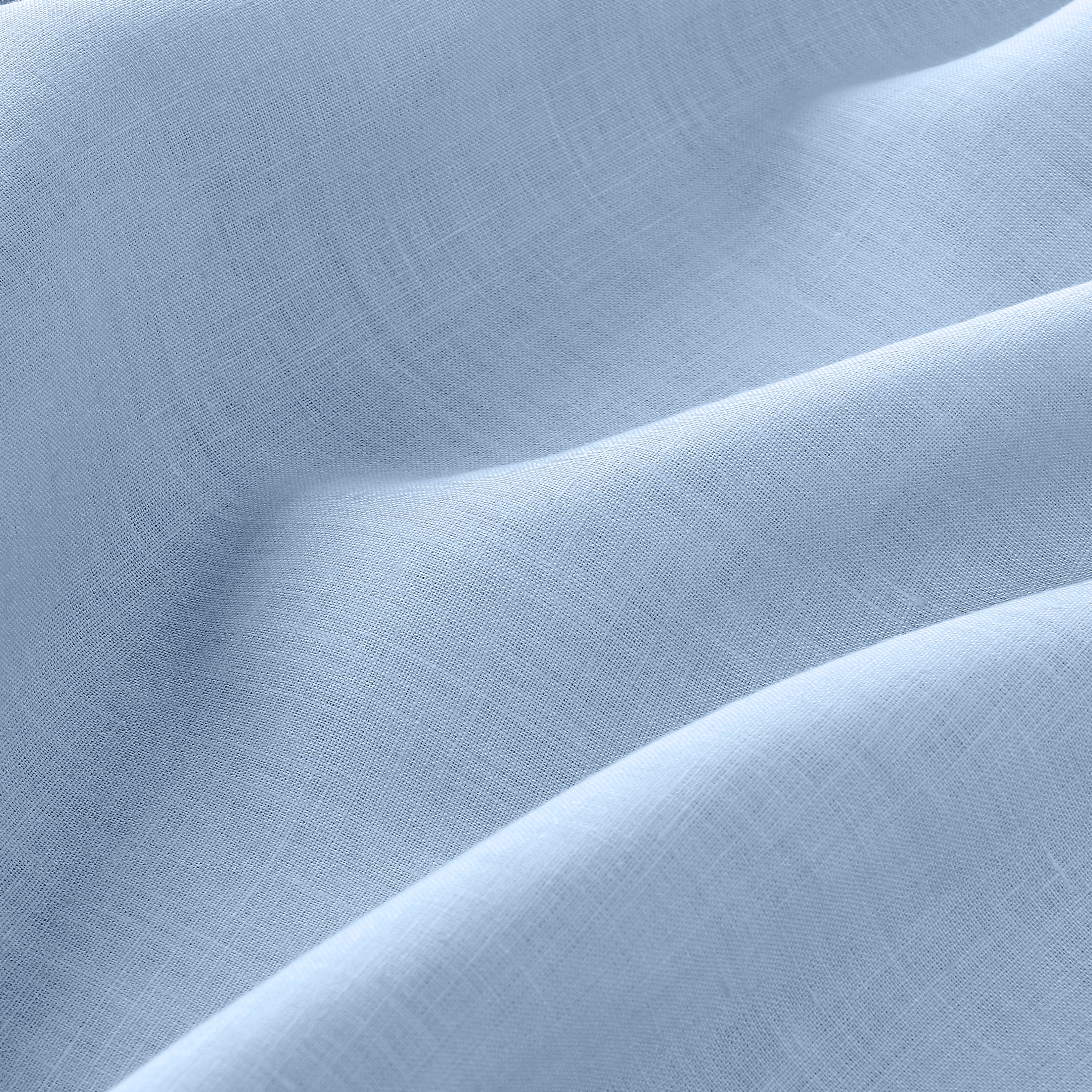 Powder blue pure linen tablecloth with matching D'Moksha table linens