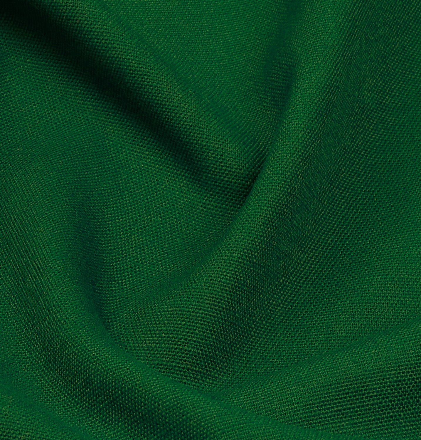 Eden green faux linen tablecloth with matching D'Moksha table linens