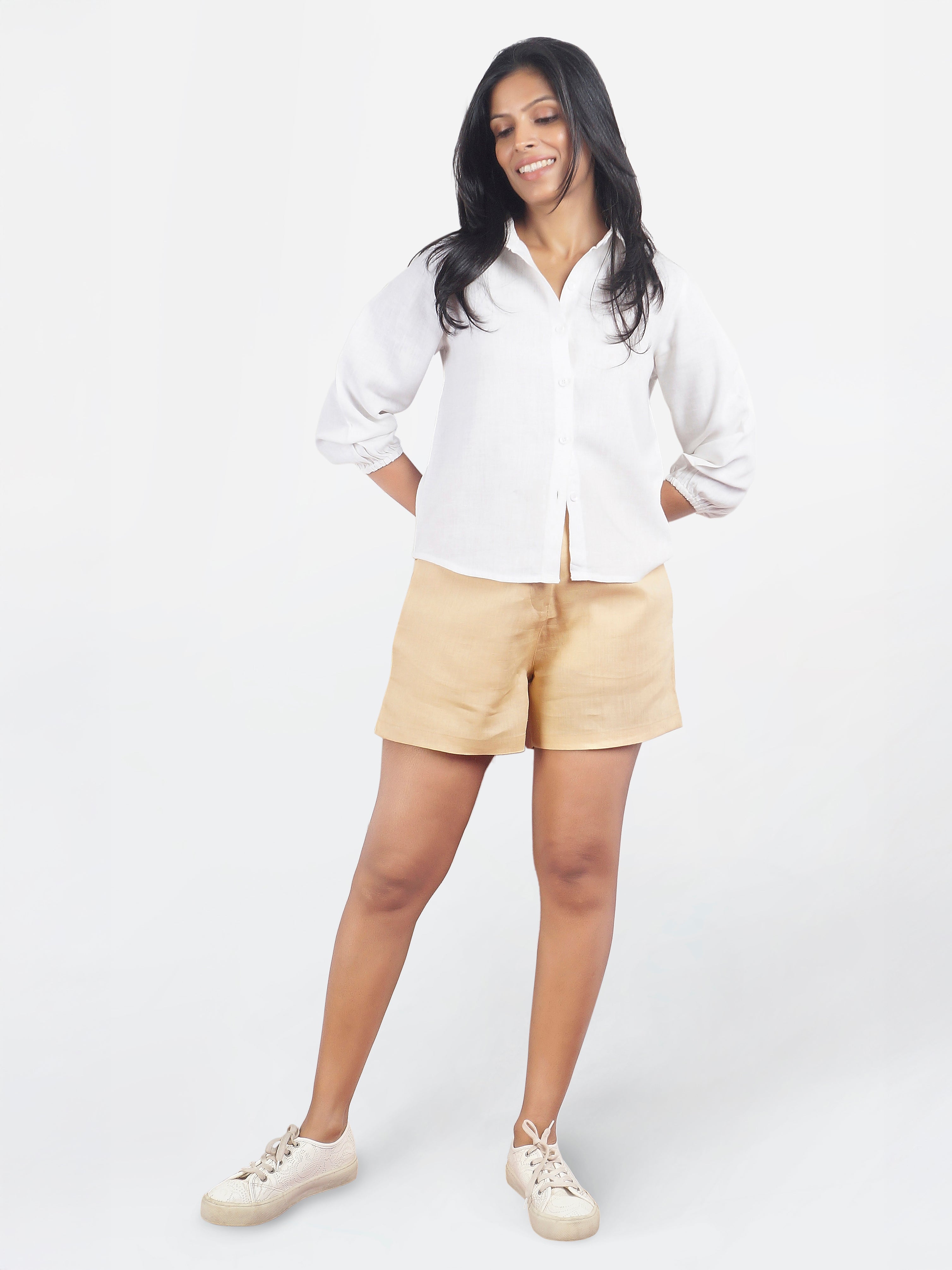 Classic White Linen Shirt