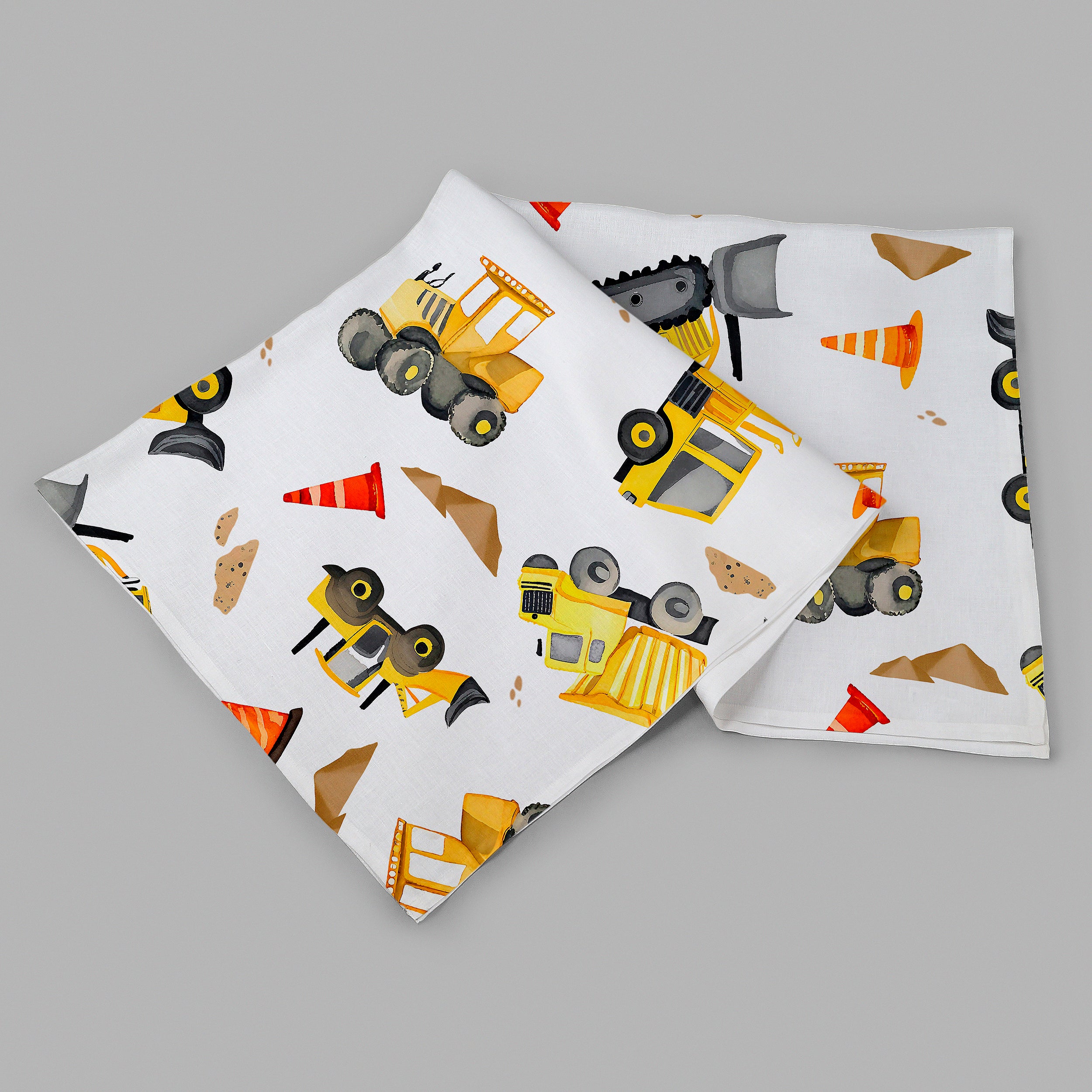 Dozer Dreams Blanket, 47 x 47 inch, Pack of 2