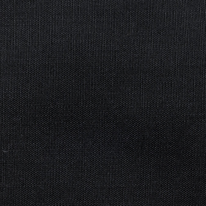 Faux Linen Fabric Black Swatch