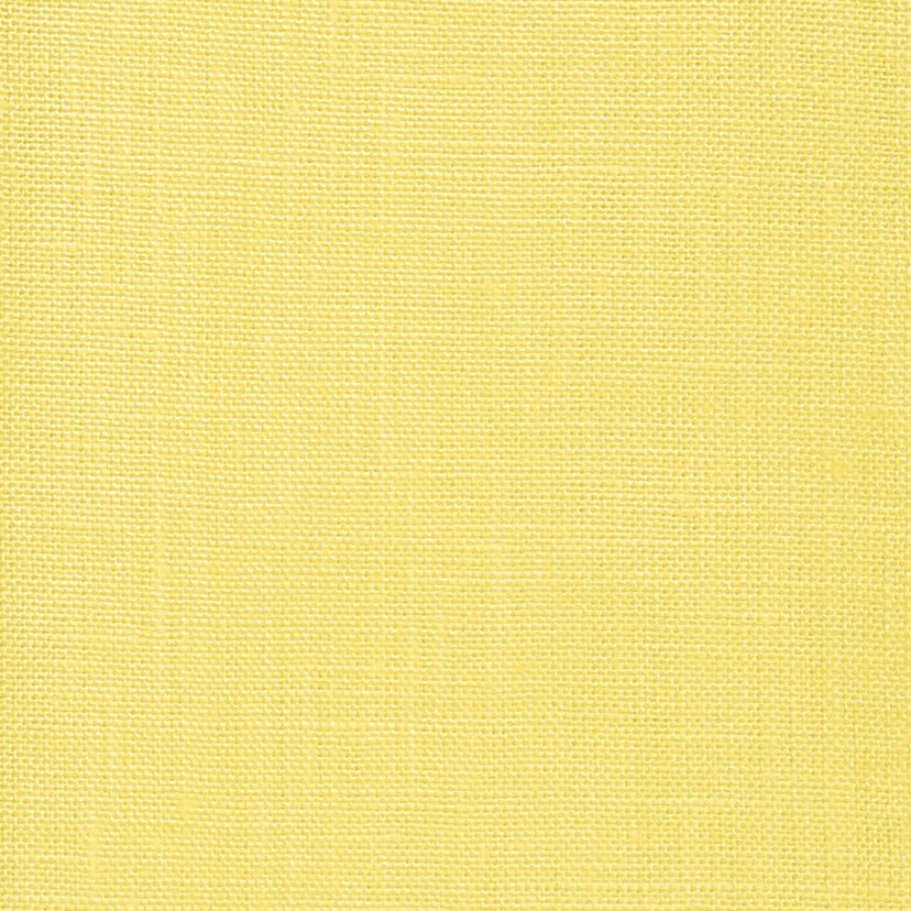 100% Pure Linen Fabric Lemon Yellow Swatch