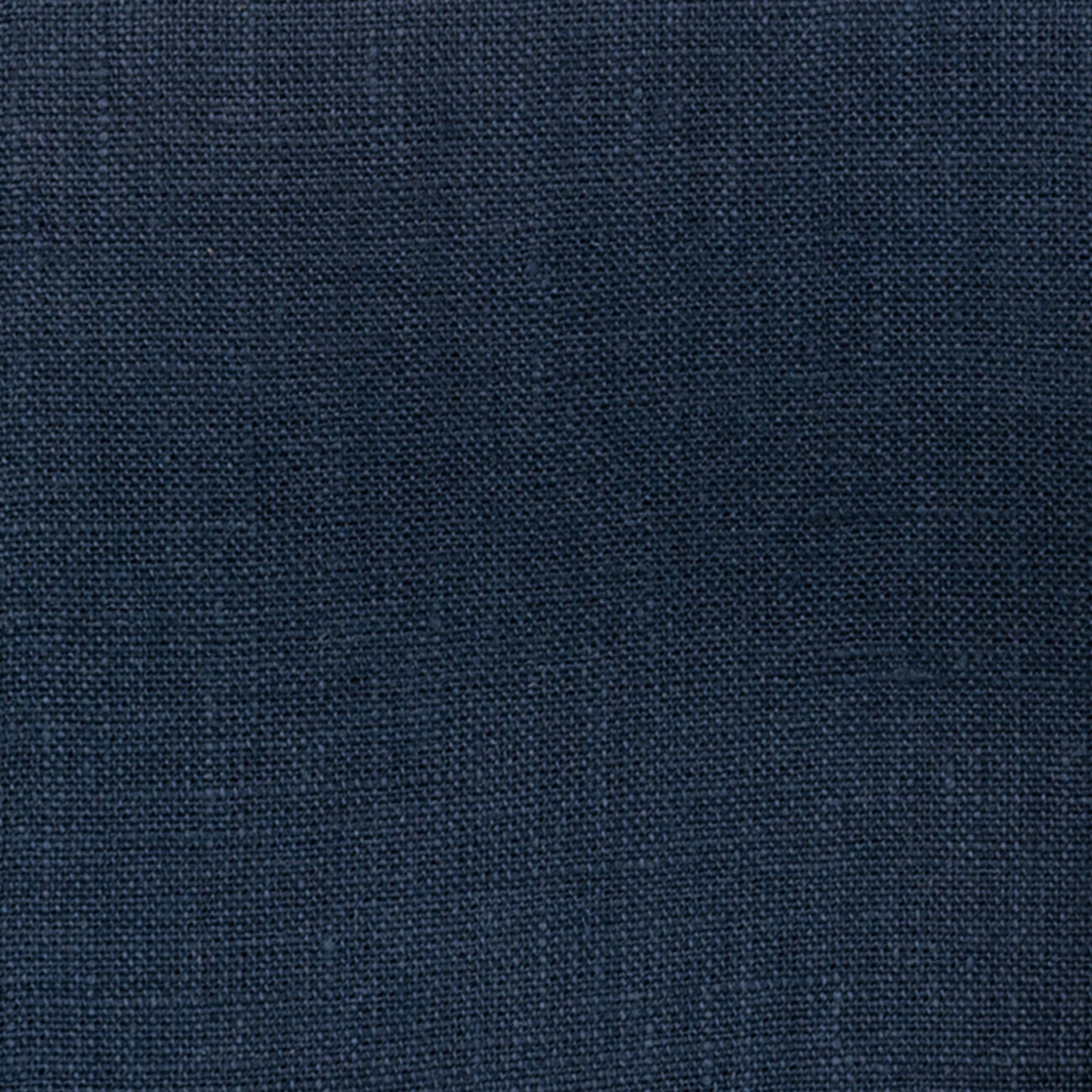Navy blue pure linen table runner styled on a dining table