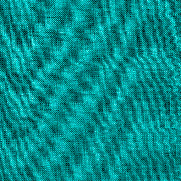 100% Pure Linen Fabric Teal Blue Swatch