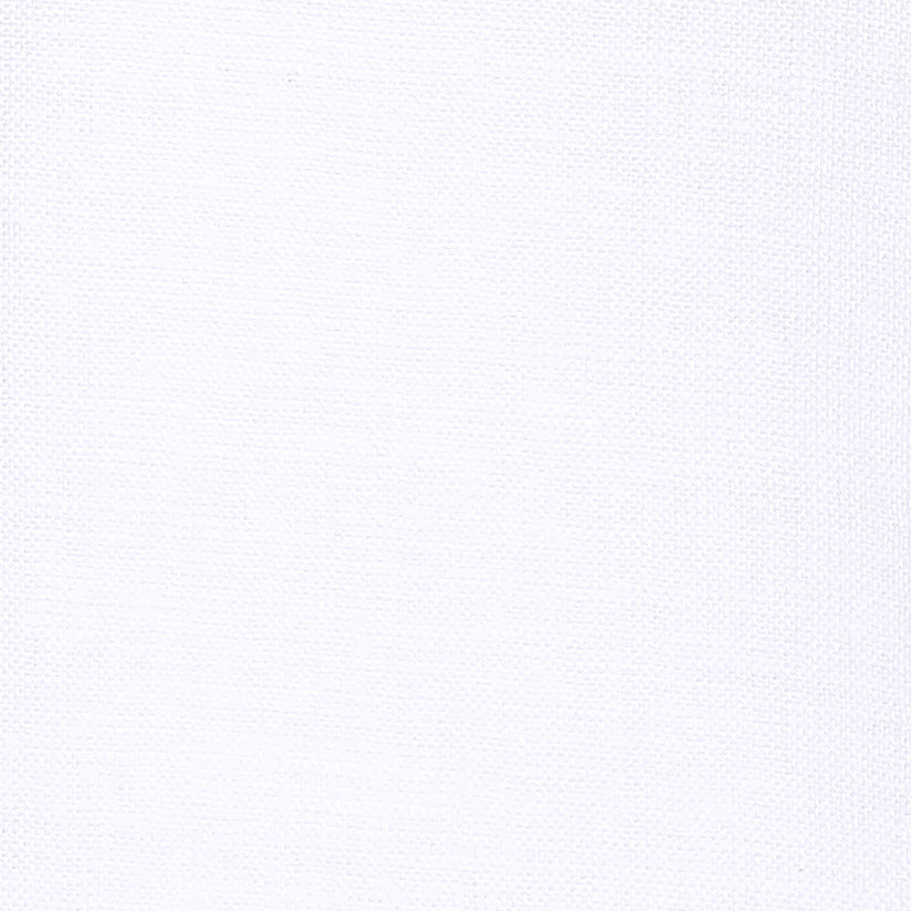 100% Pure Linen Fabric White Swatch