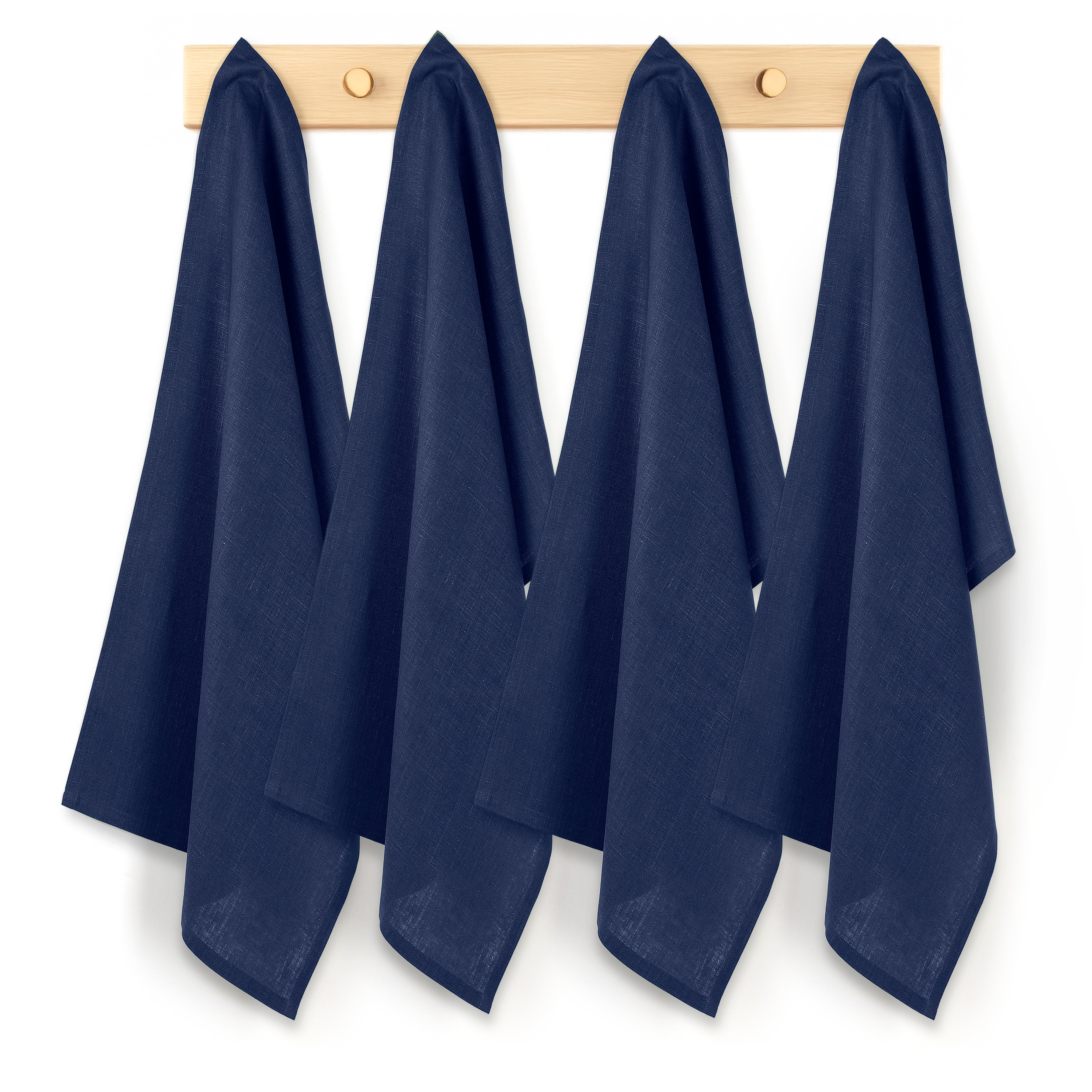 Navy Blue Linen Kitchen Towel, 19 x 29 inch, 4 pcs