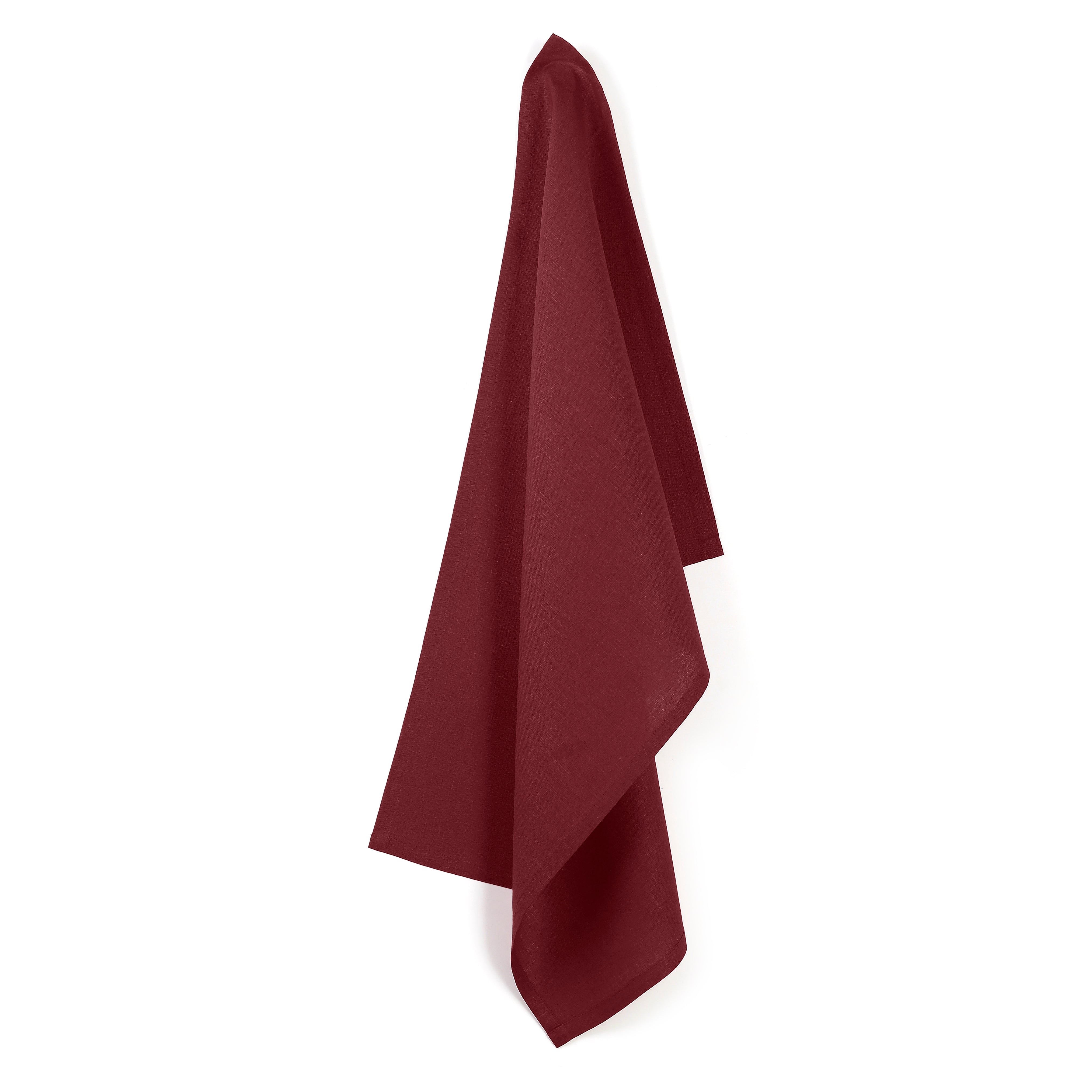 Dark Red Linen Kitchen Towel, 19 x 29 inch, 4 pcs