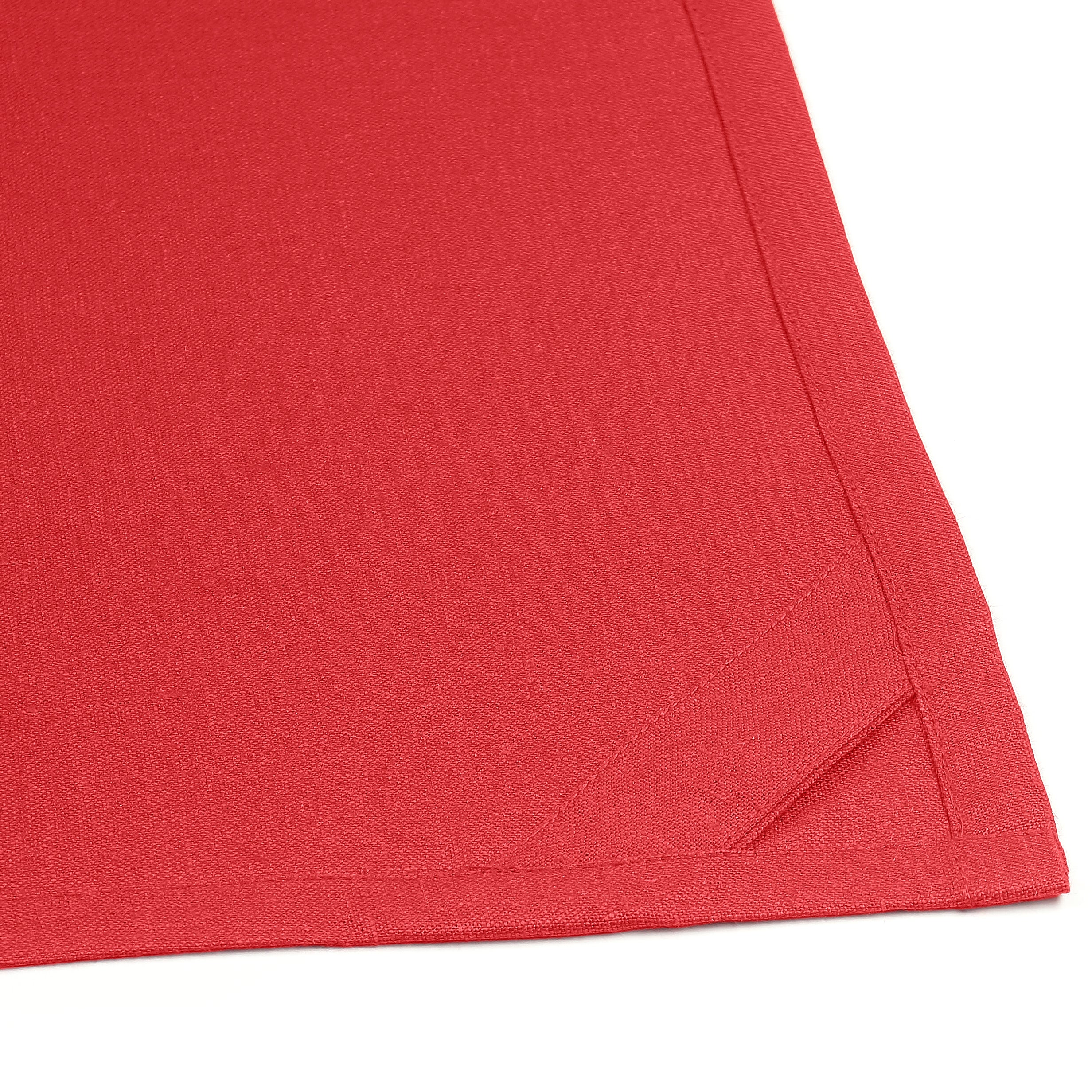 Bright Red Linen Kitchen Towel, 19 x 29 inch, 4 pcs