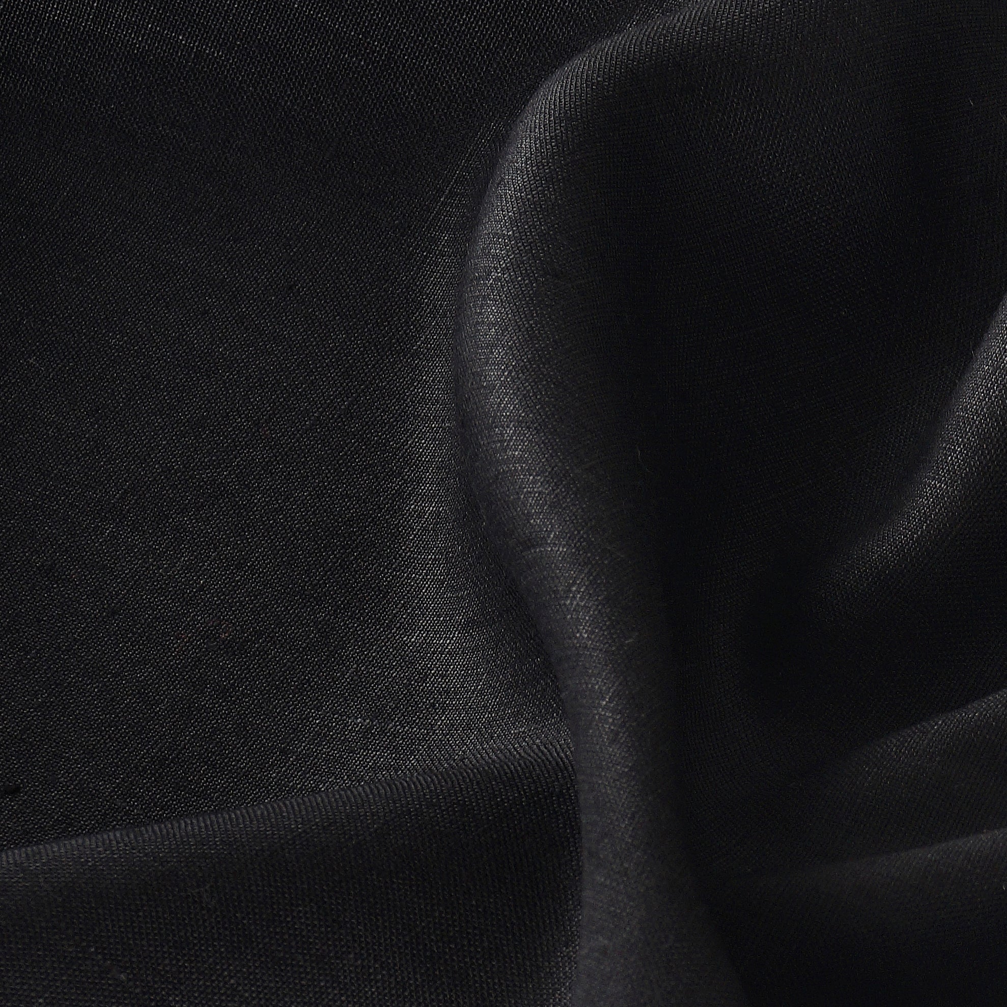 Black Linen Tablecloth, Hemstitch