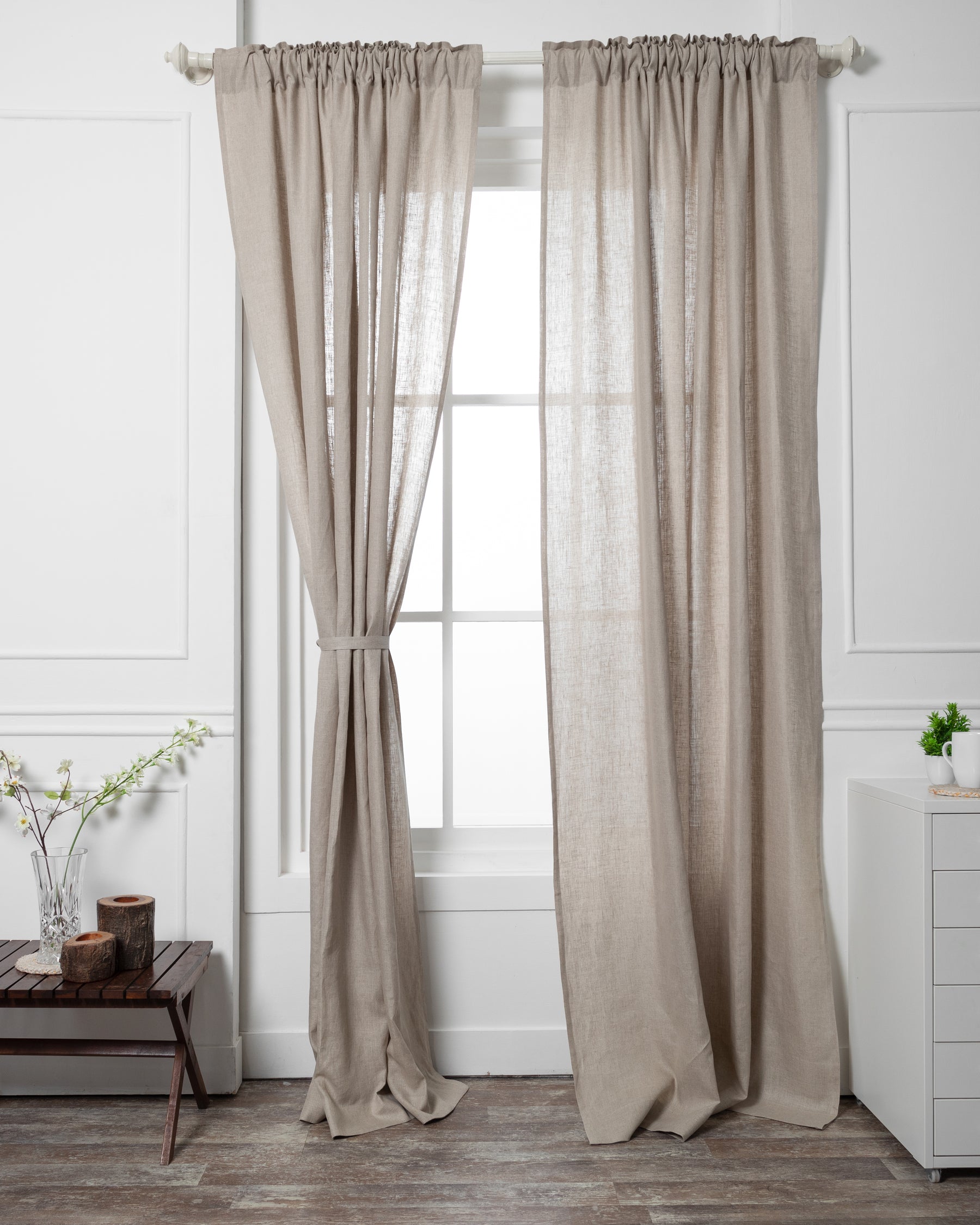 Natural Linen Curtains - Luxe