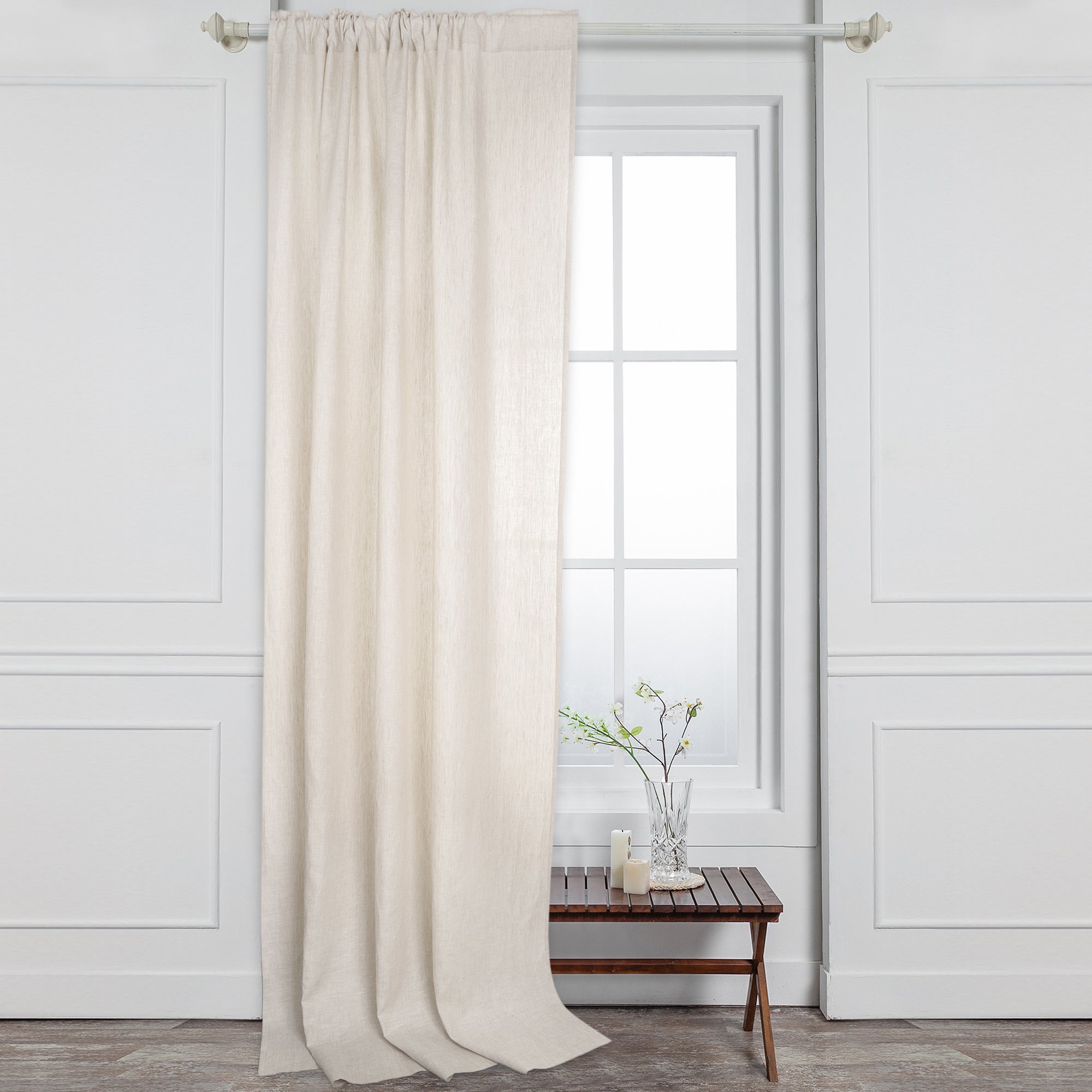 Light Natural Linen Curtain