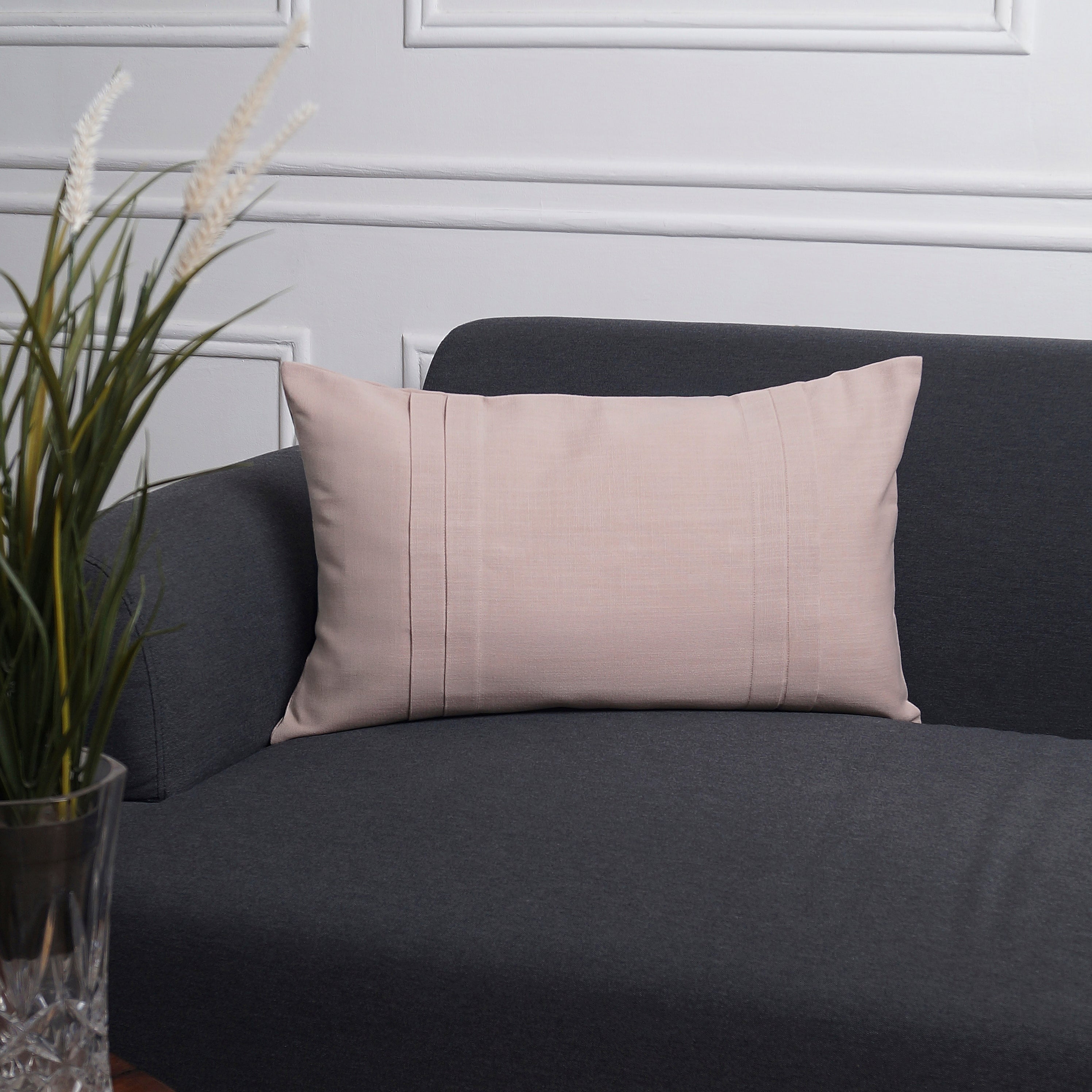 Linear Bliss Pillow Cover Rectangle - Beige