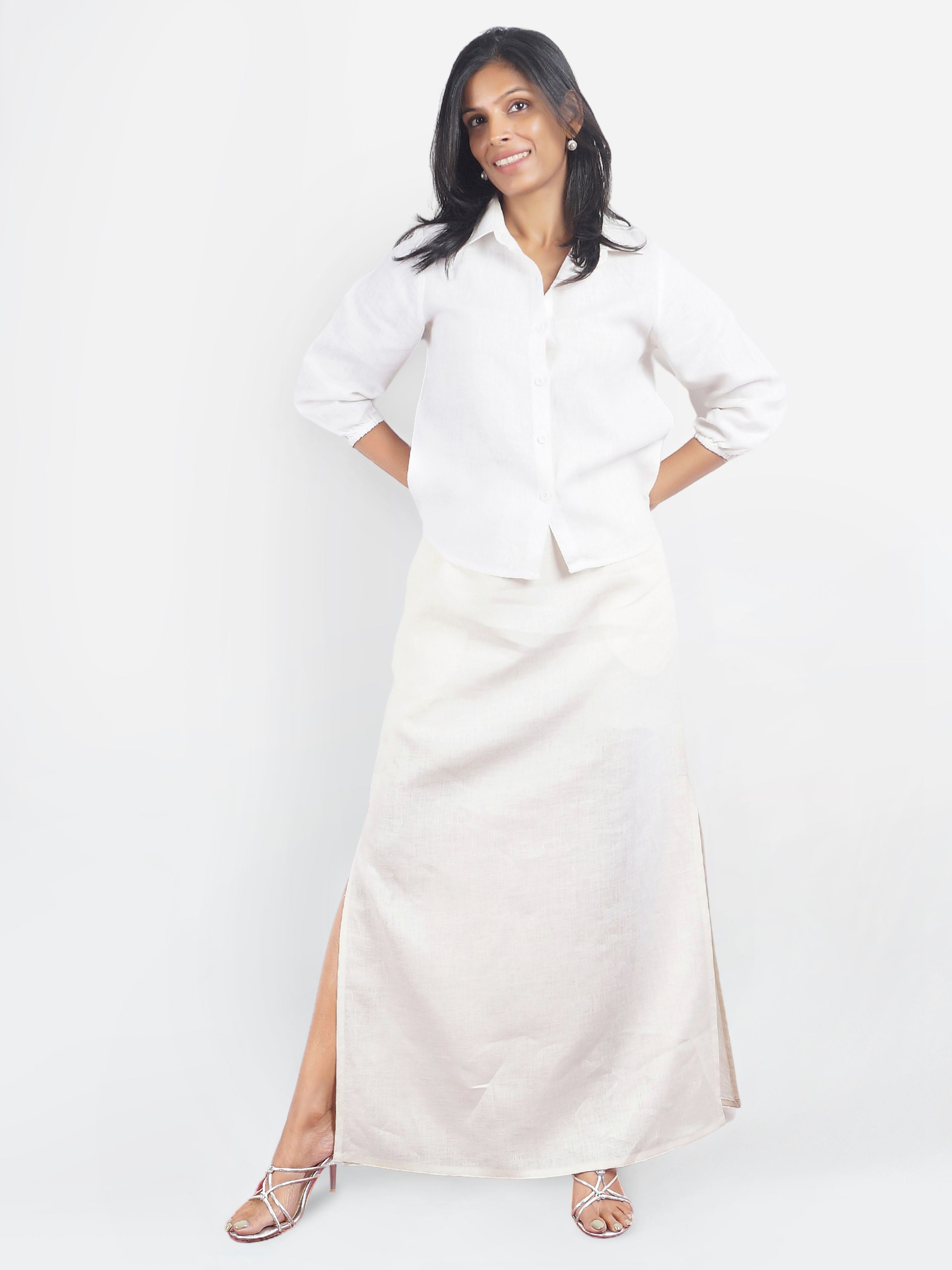 Classic White Linen Shirt