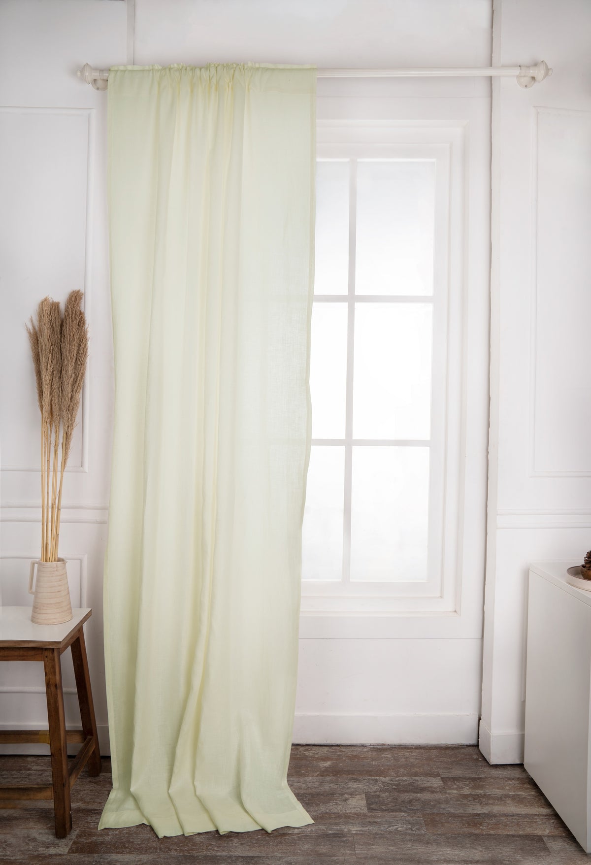 Vanilla Cream Linen Curtain | 1 Panel