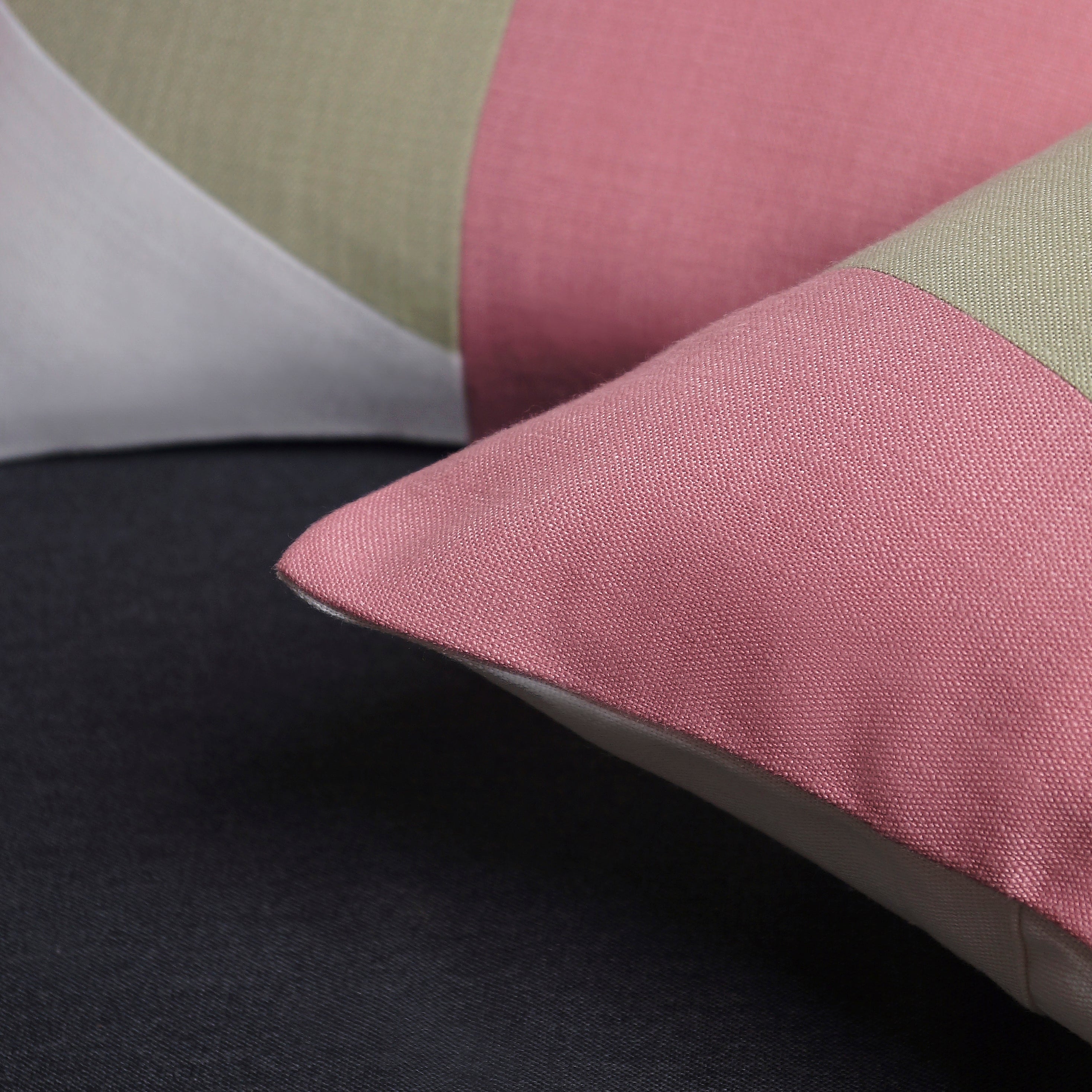 Dreamscape Pillow Cover - Dusty Pink and Sage Green