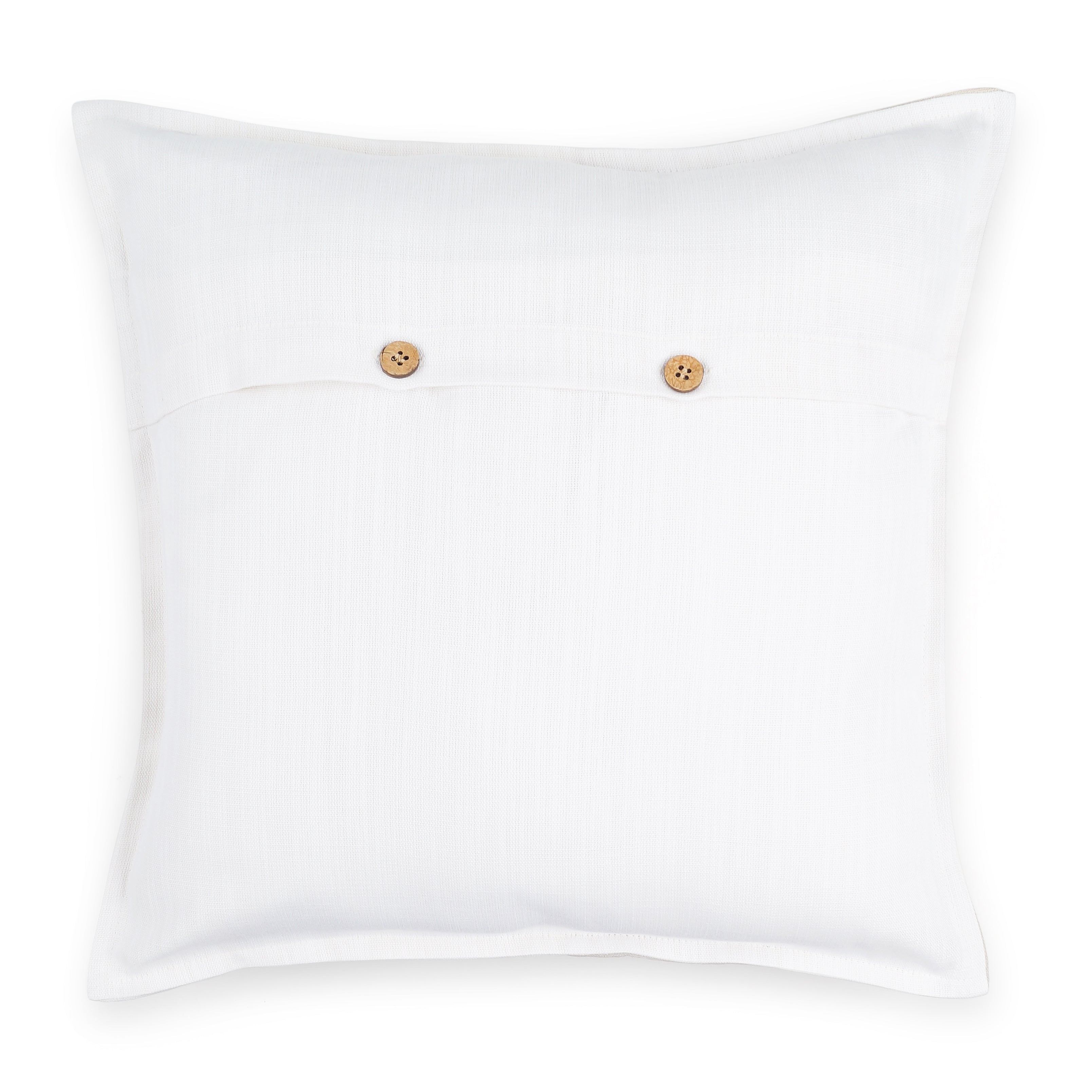 Yin Yang Pillow Cover - White and Natural