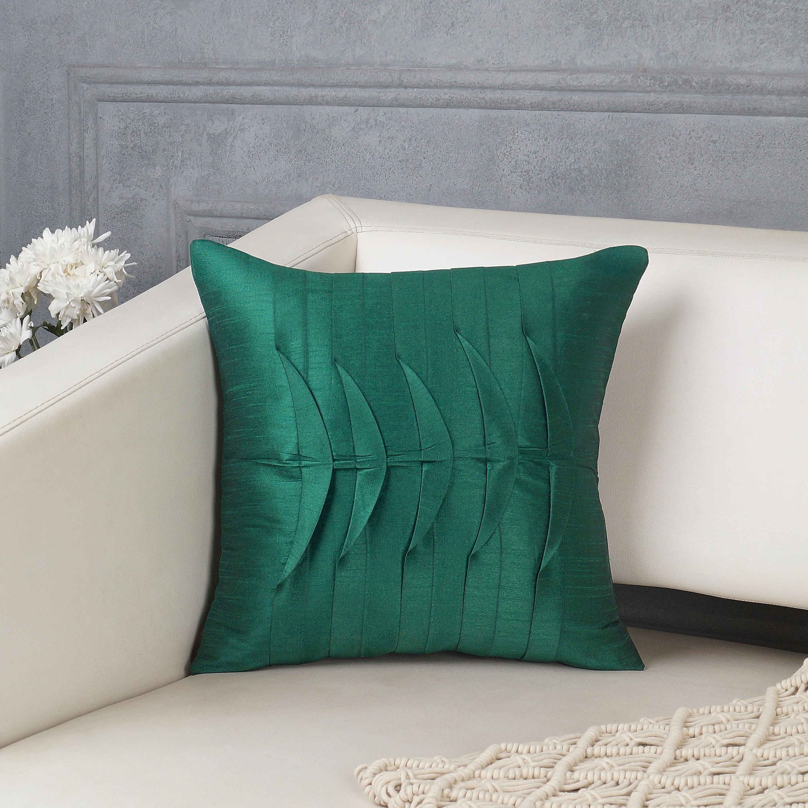 Zenith Pillow Cover - Emerald Green