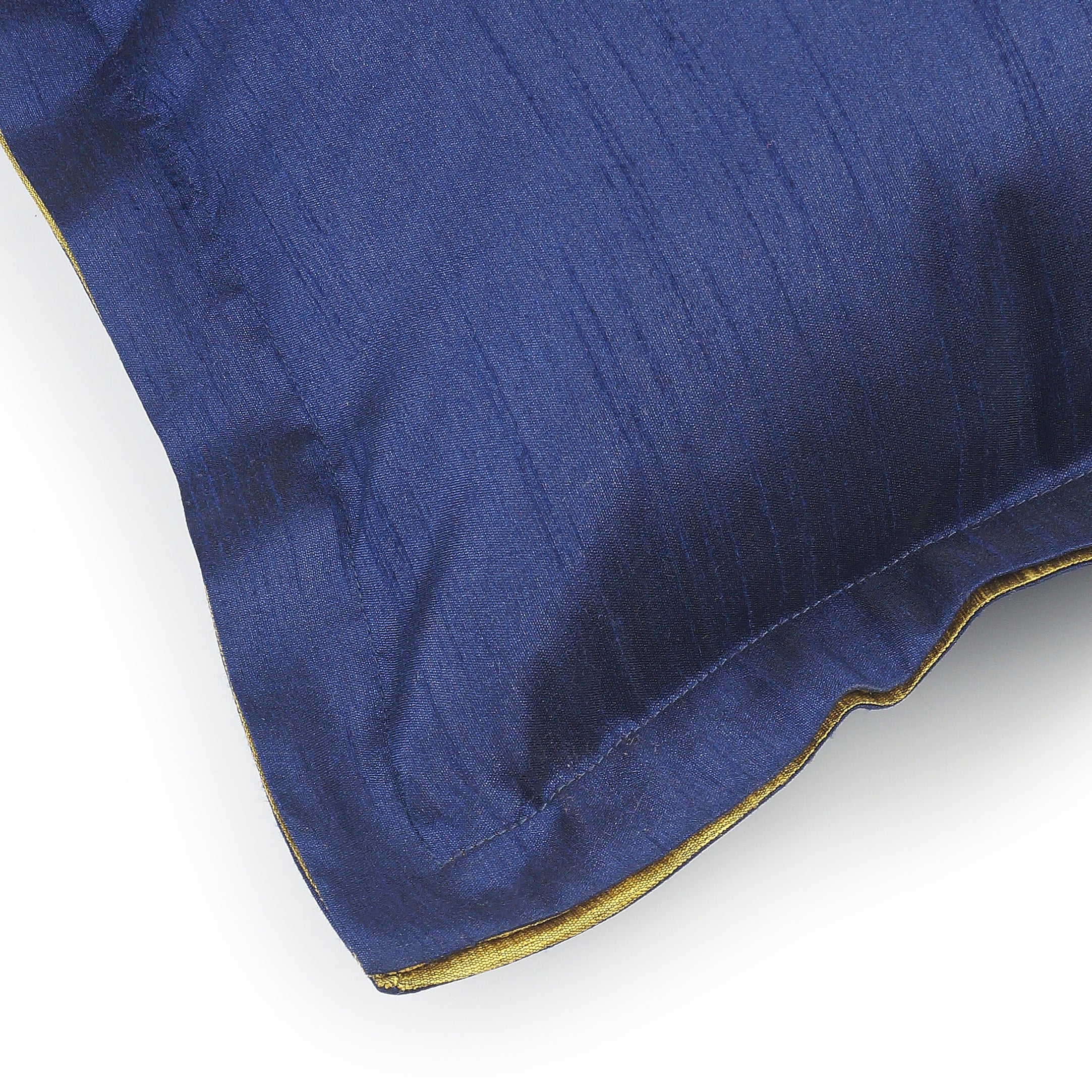 Silque Pillow Cover - Navy Blue