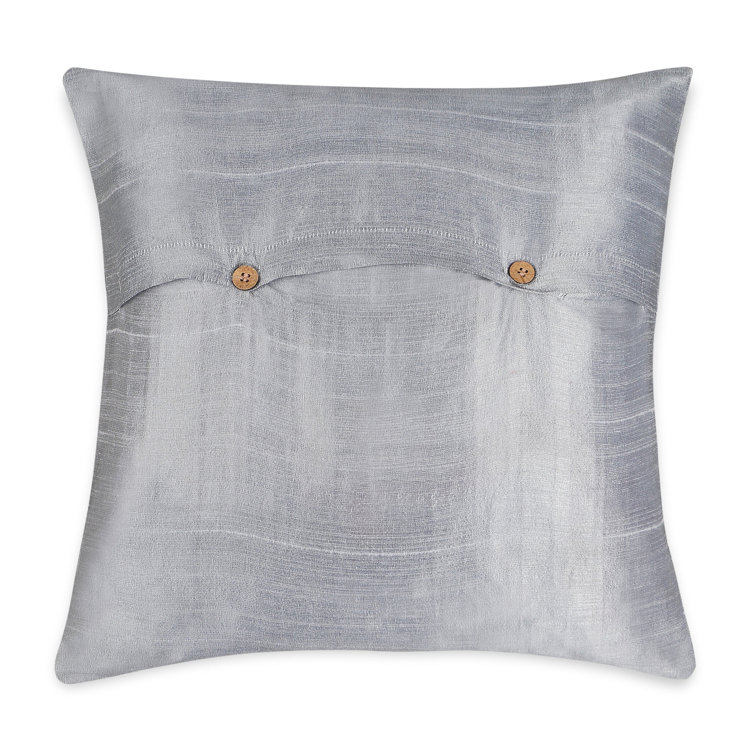 Ascent Pillow Cover - Silver Grey and Cream