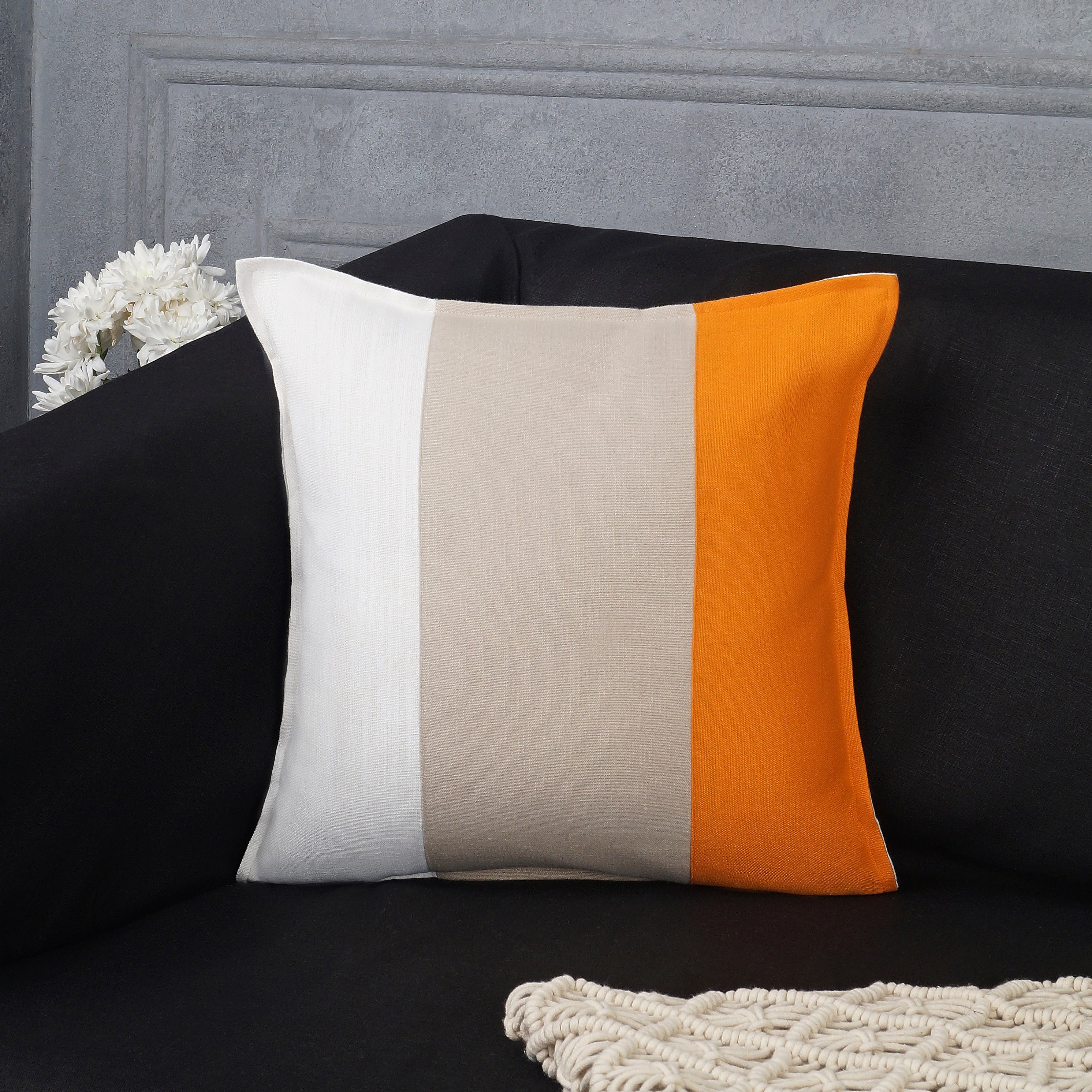 Horizon Block Pillow Cover - Multicolor