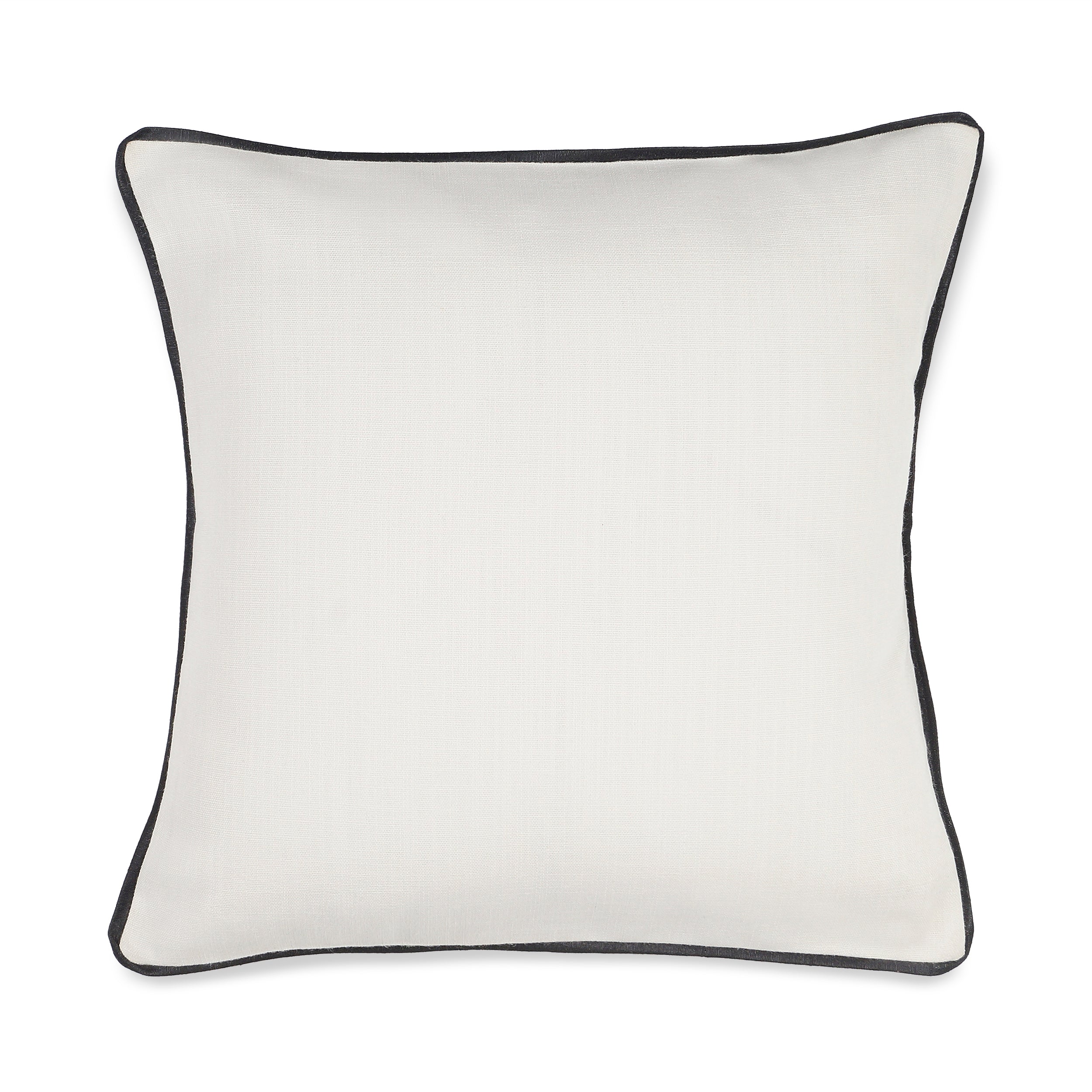 Marrow Edge Pillow Cover - White and Black