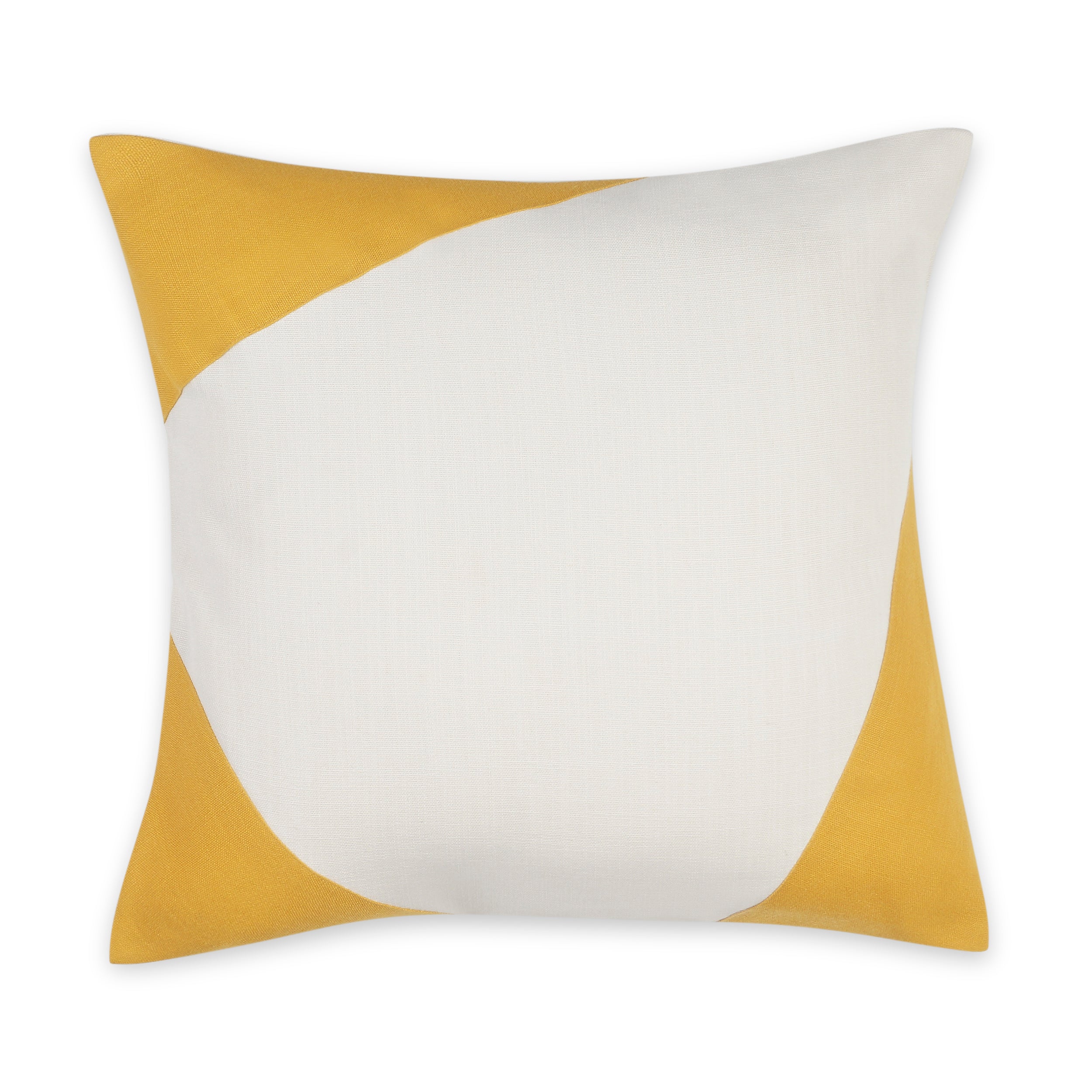 Serendipity Pillow Cover - Ivory and Mustard