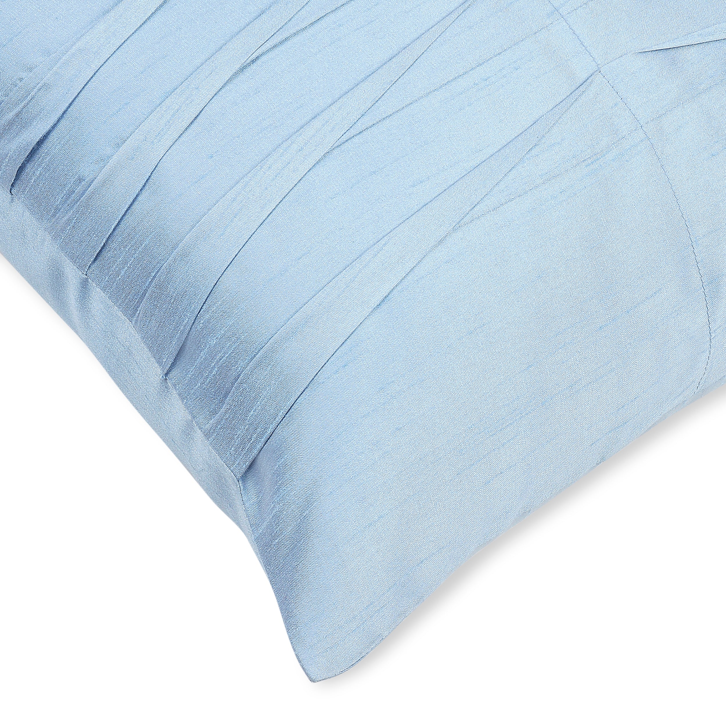 Rippled Harmony Pillow Cover - Blue