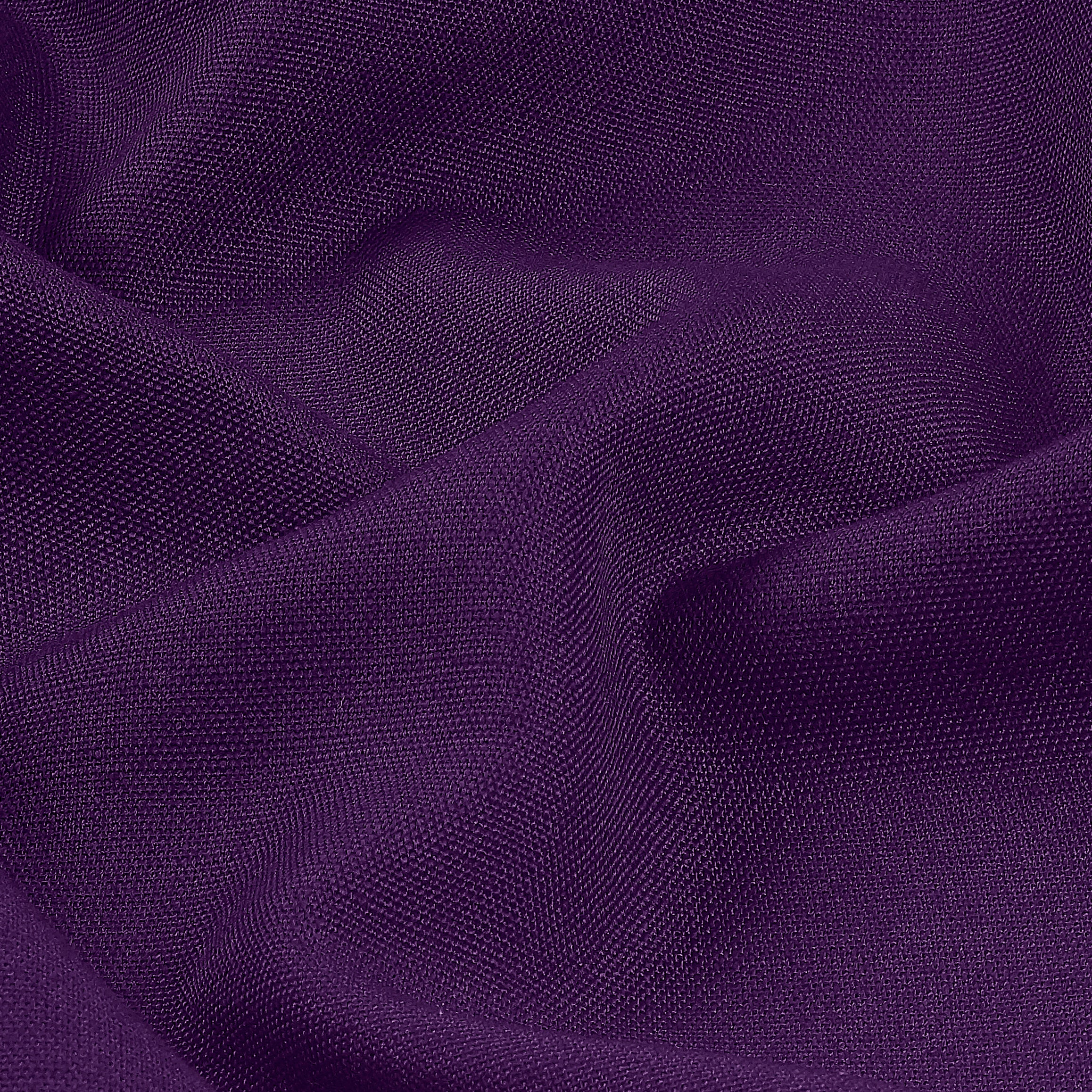 Purple Faux Linen Curtain