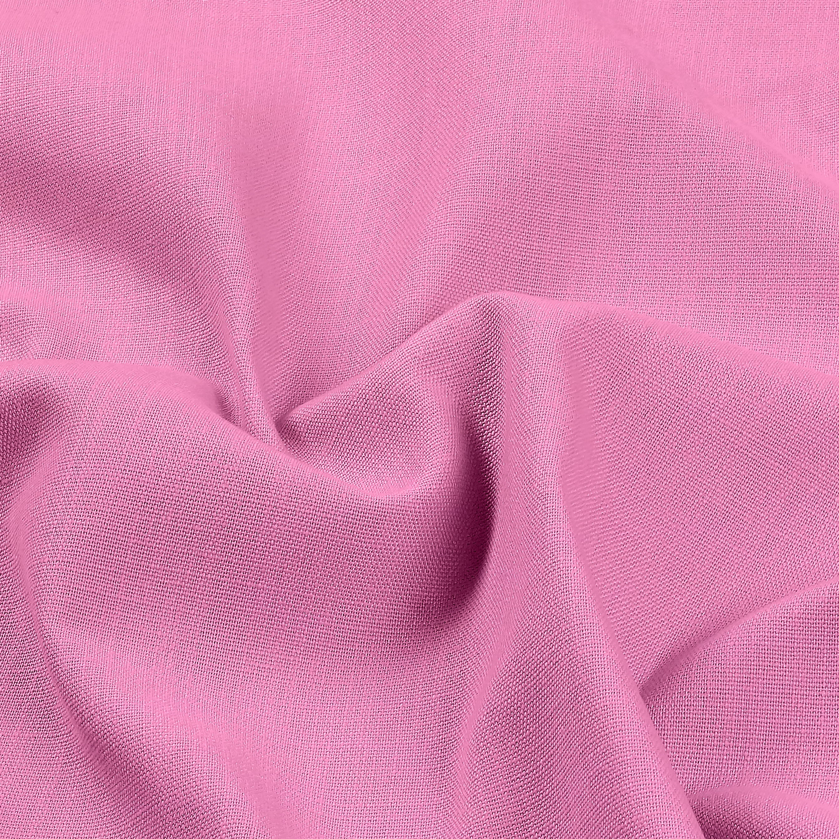 Bubblegum Pink Faux Linen Curtain