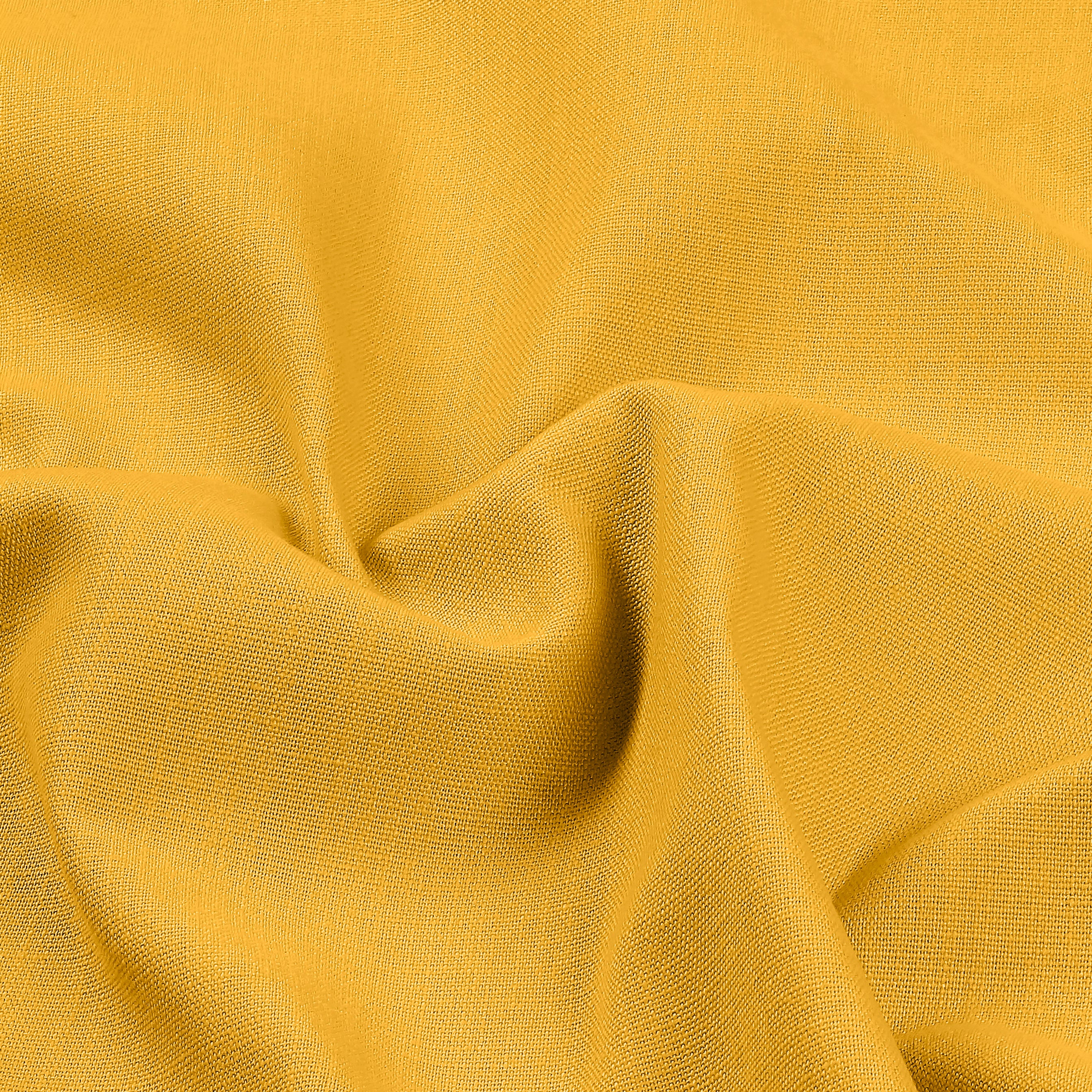 Mustard Faux Linen Curtain