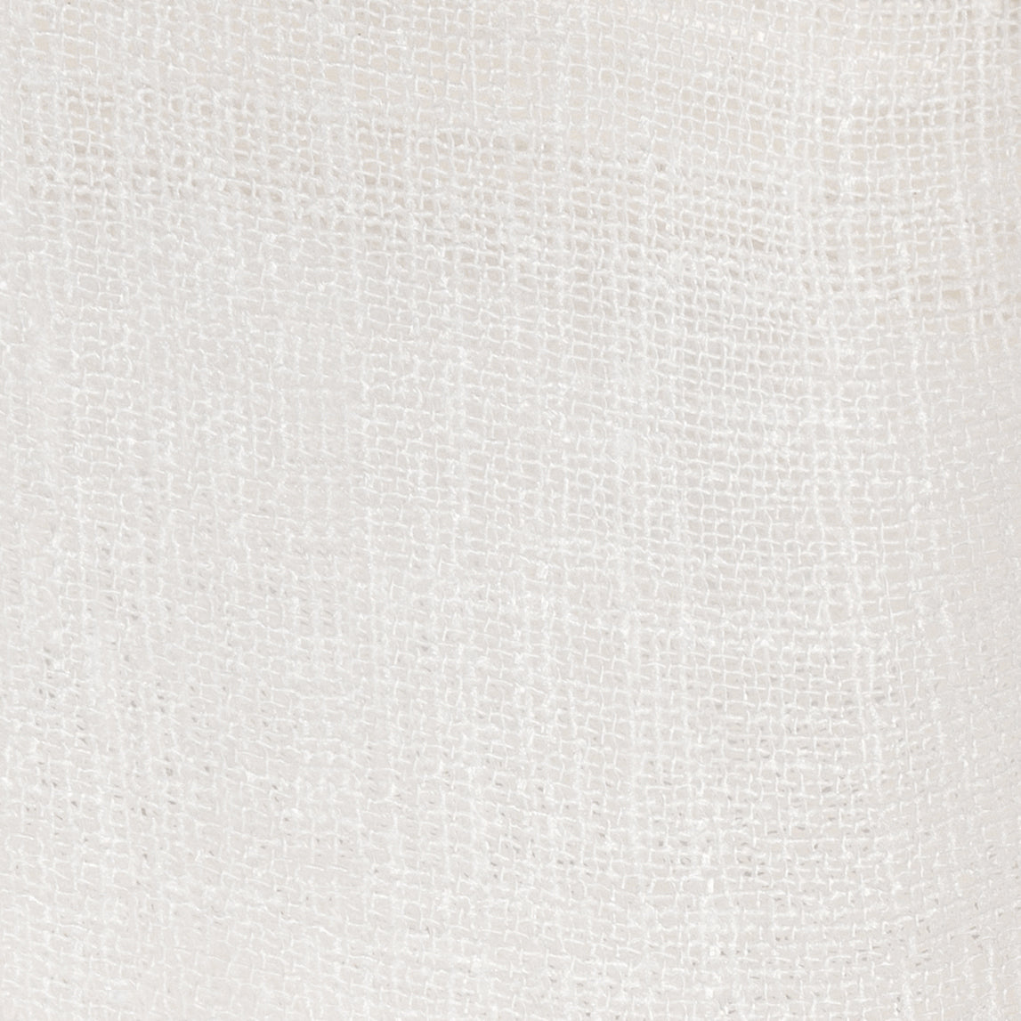 White Faux Jute Curtain