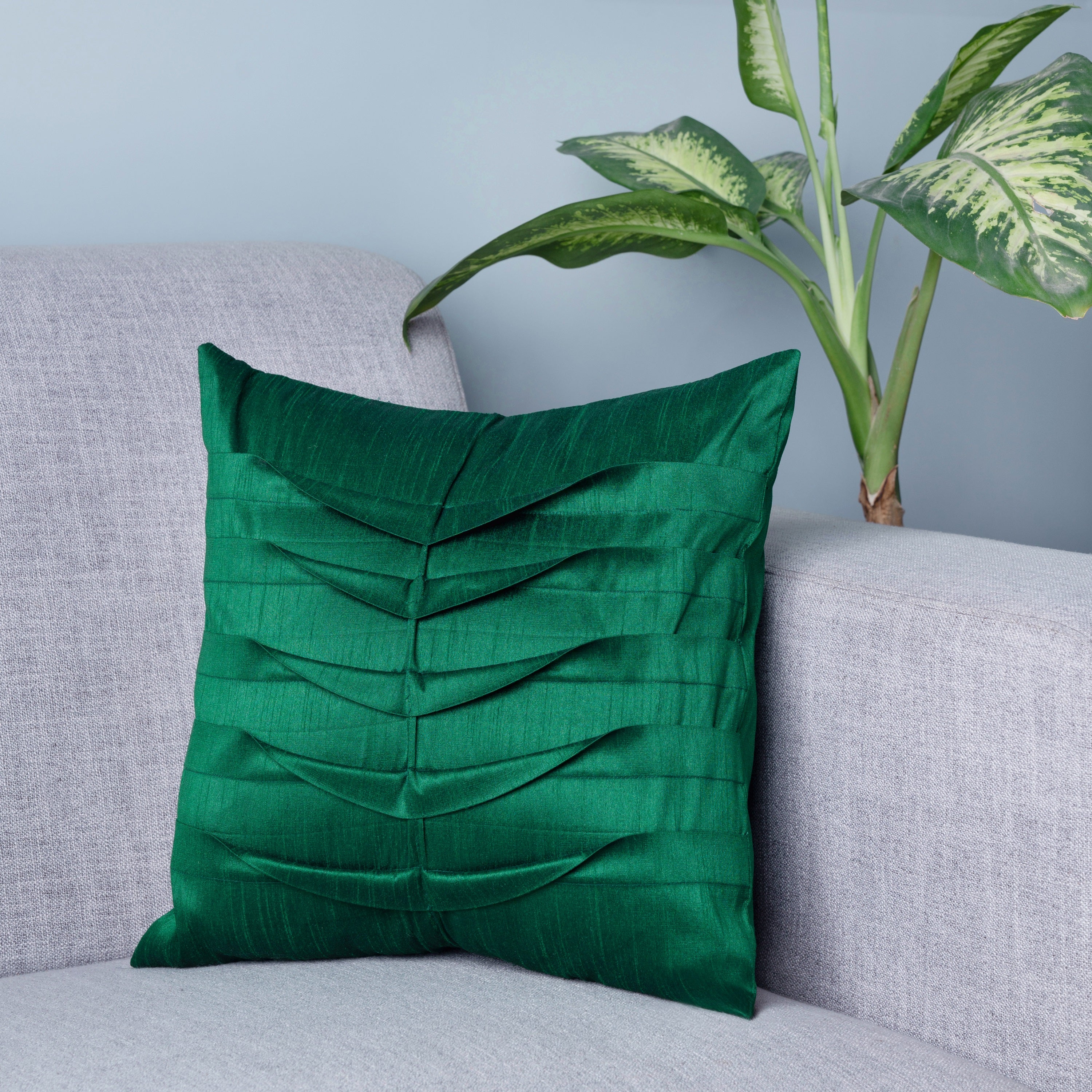 Zenith Pillow Cover Emerald Green