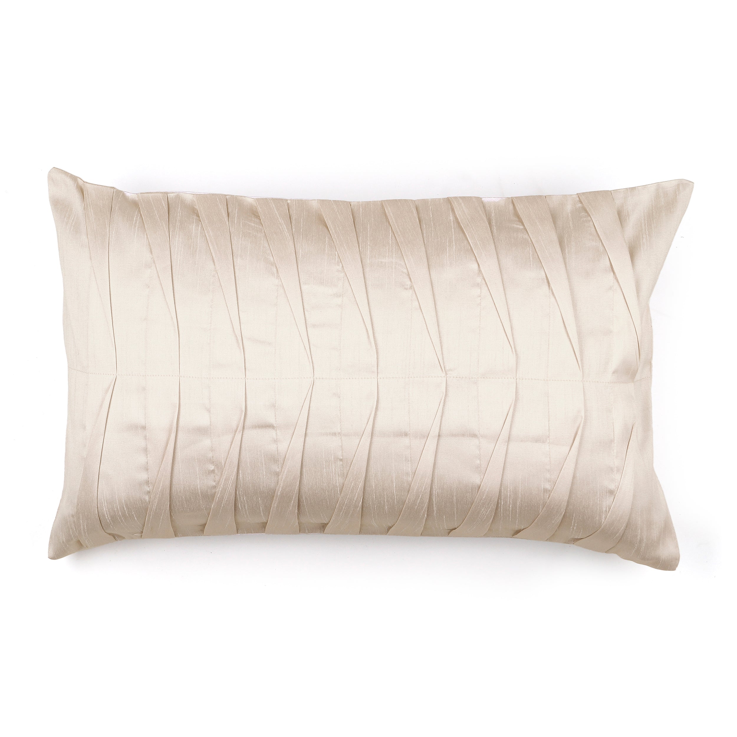 Rippled Harmony Pillow Cover Rectangle - Natural