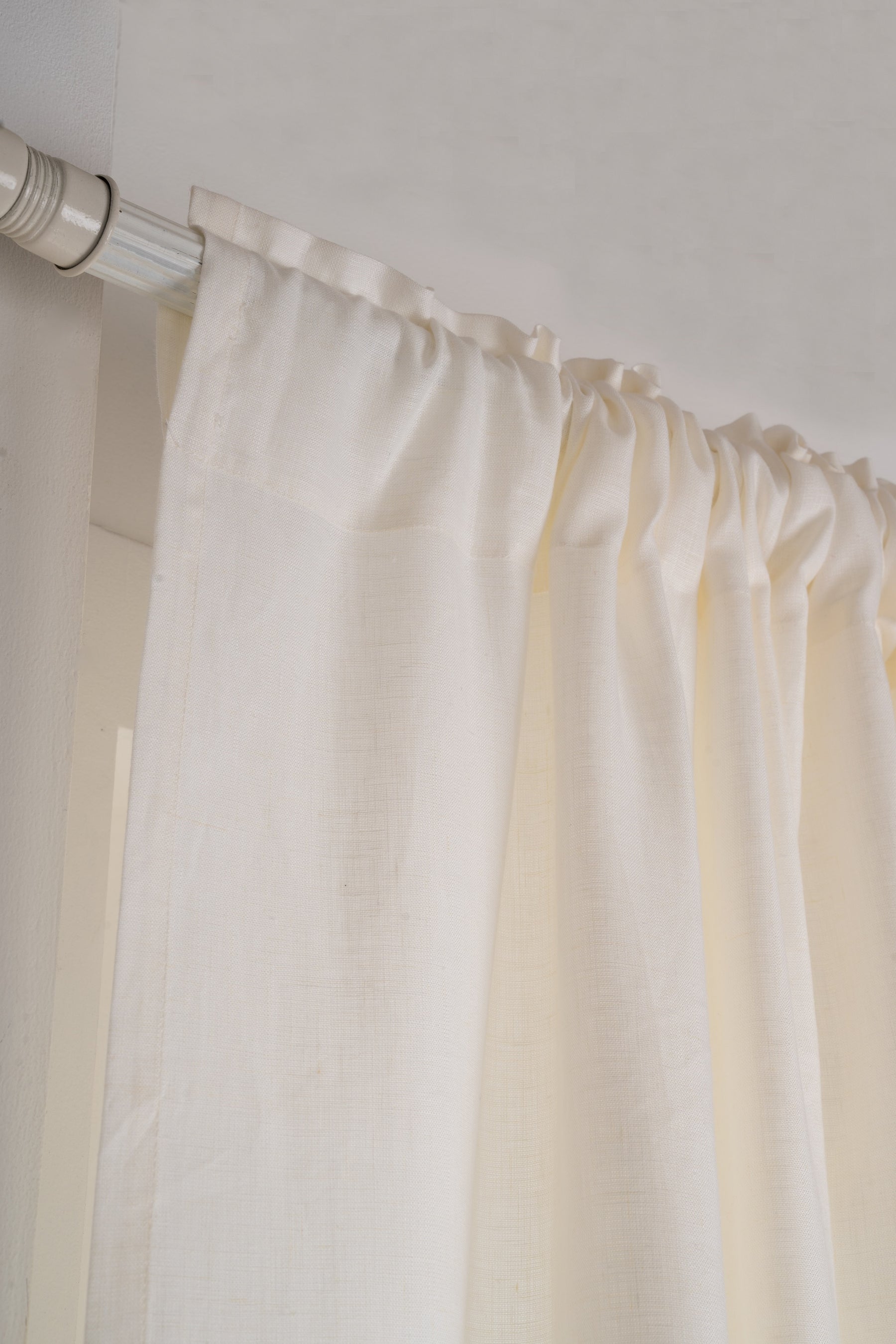 Ivory Linen Curtain | Set of 2