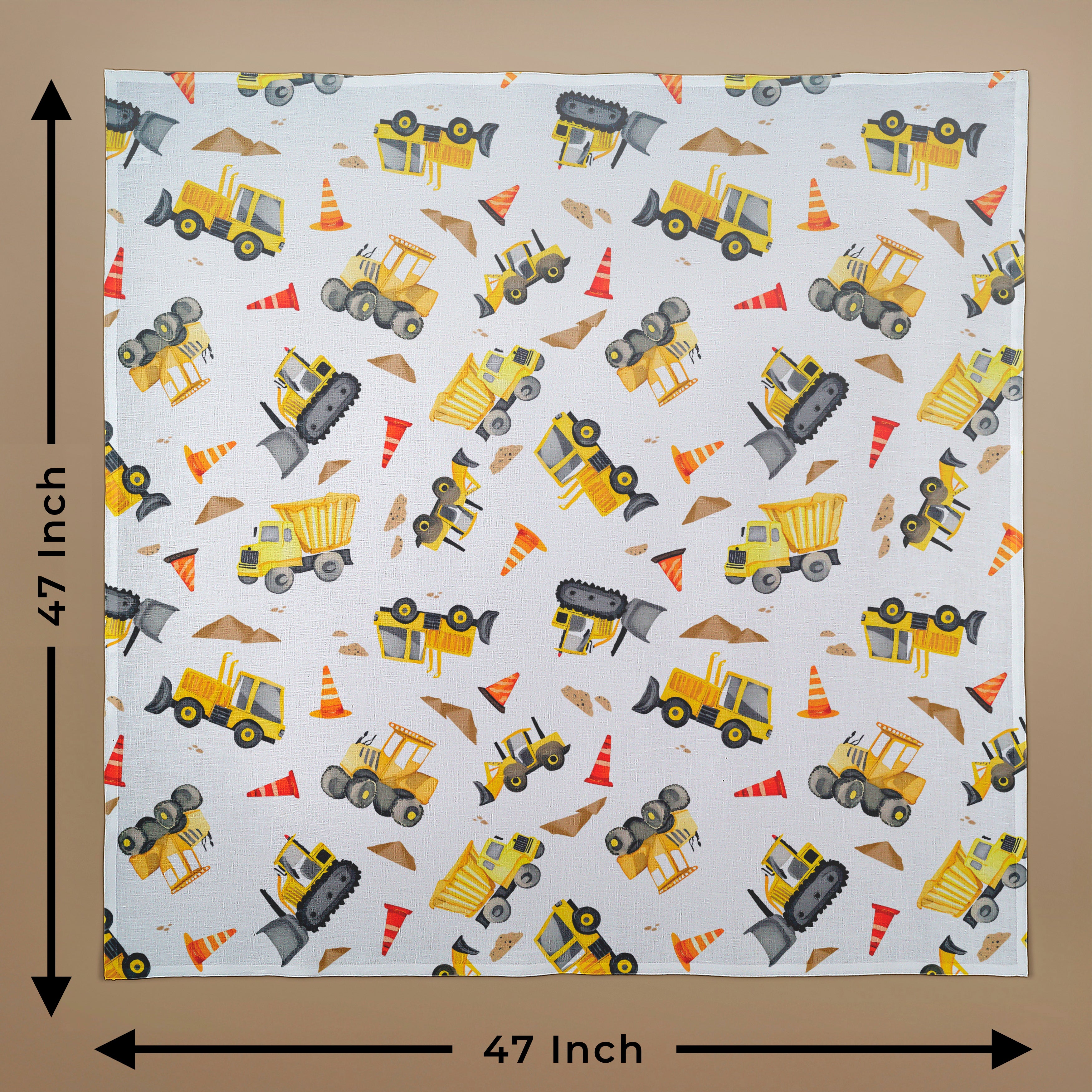 Dozer Dreams Blanket, 47 x 47 inch, Pack of 2