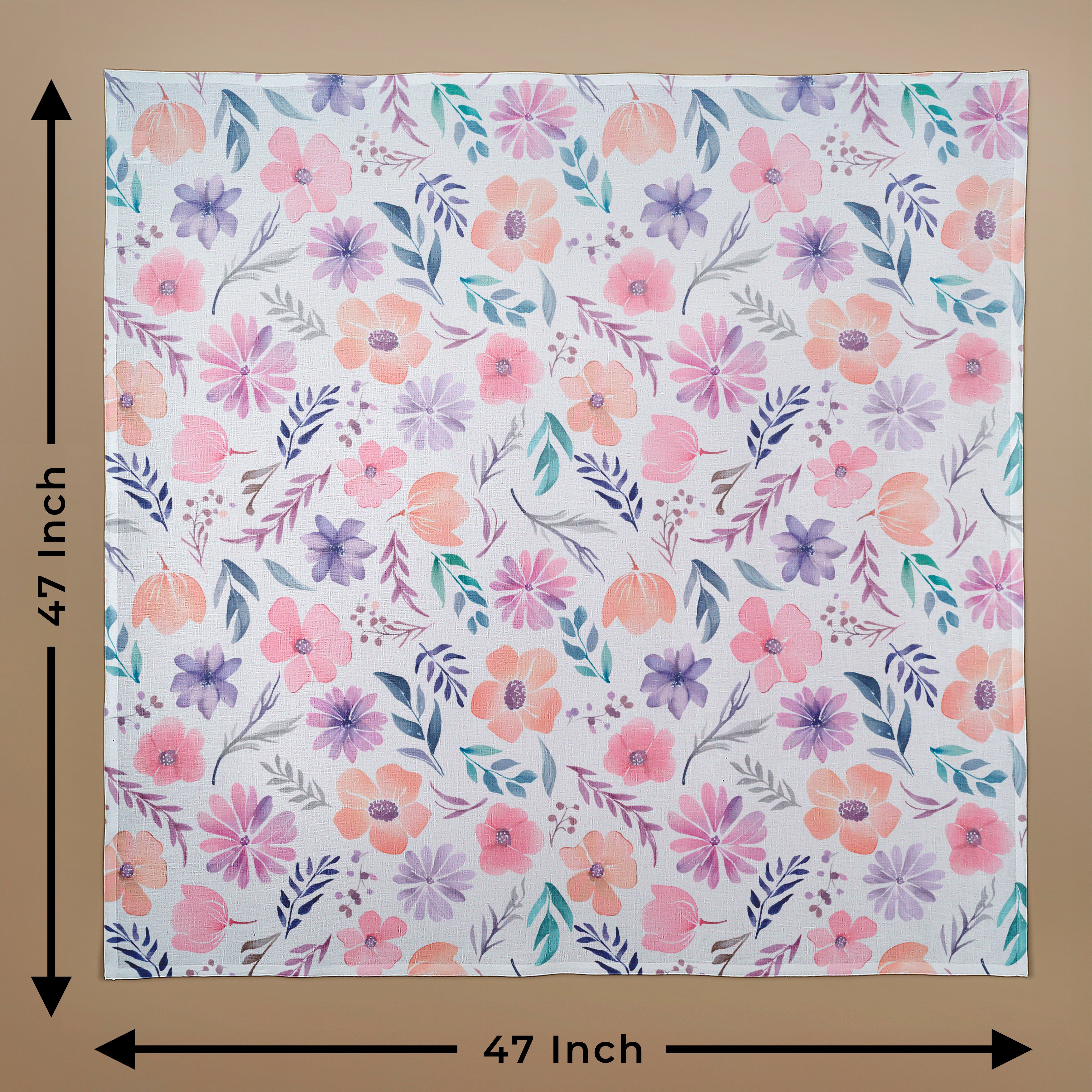 Wildflower Wrap Blanket, 47 x 47 inch, Pack of 2
