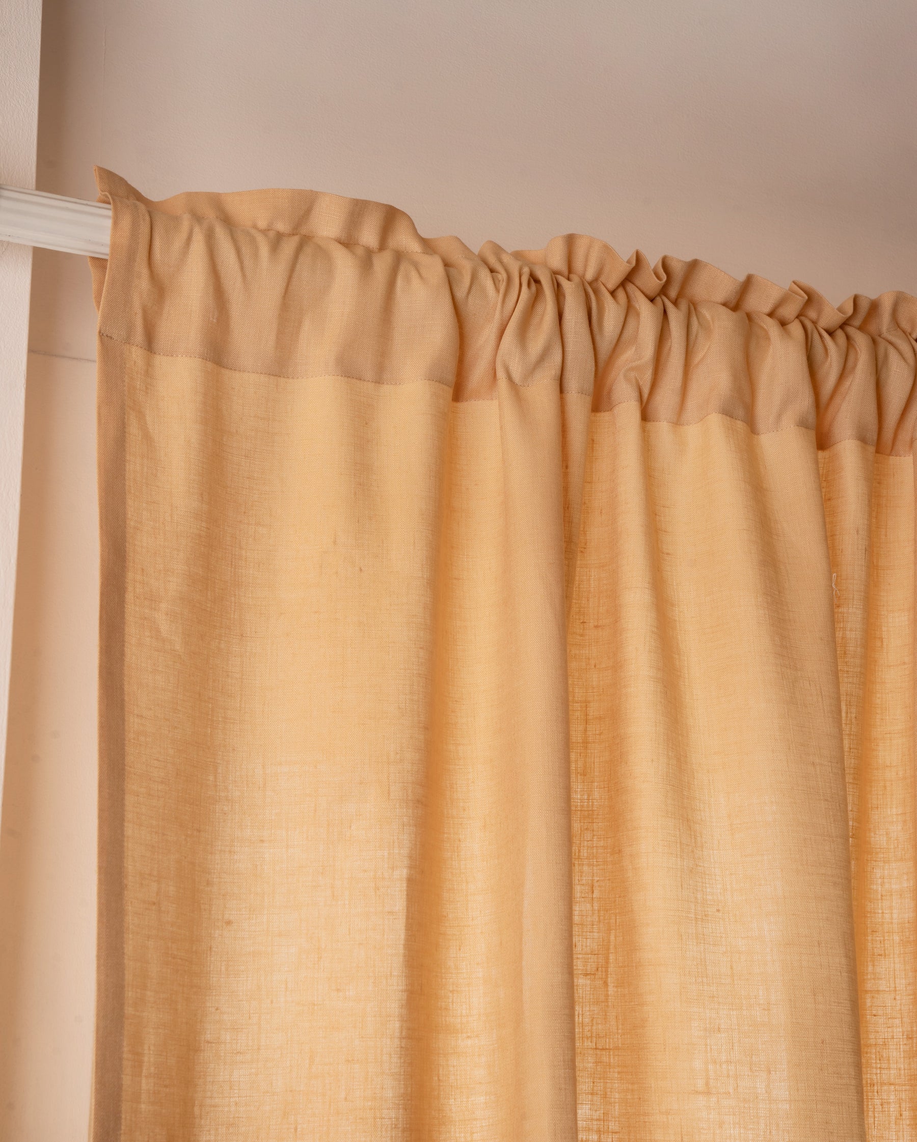 Beige Linen Curtain | Set of 2