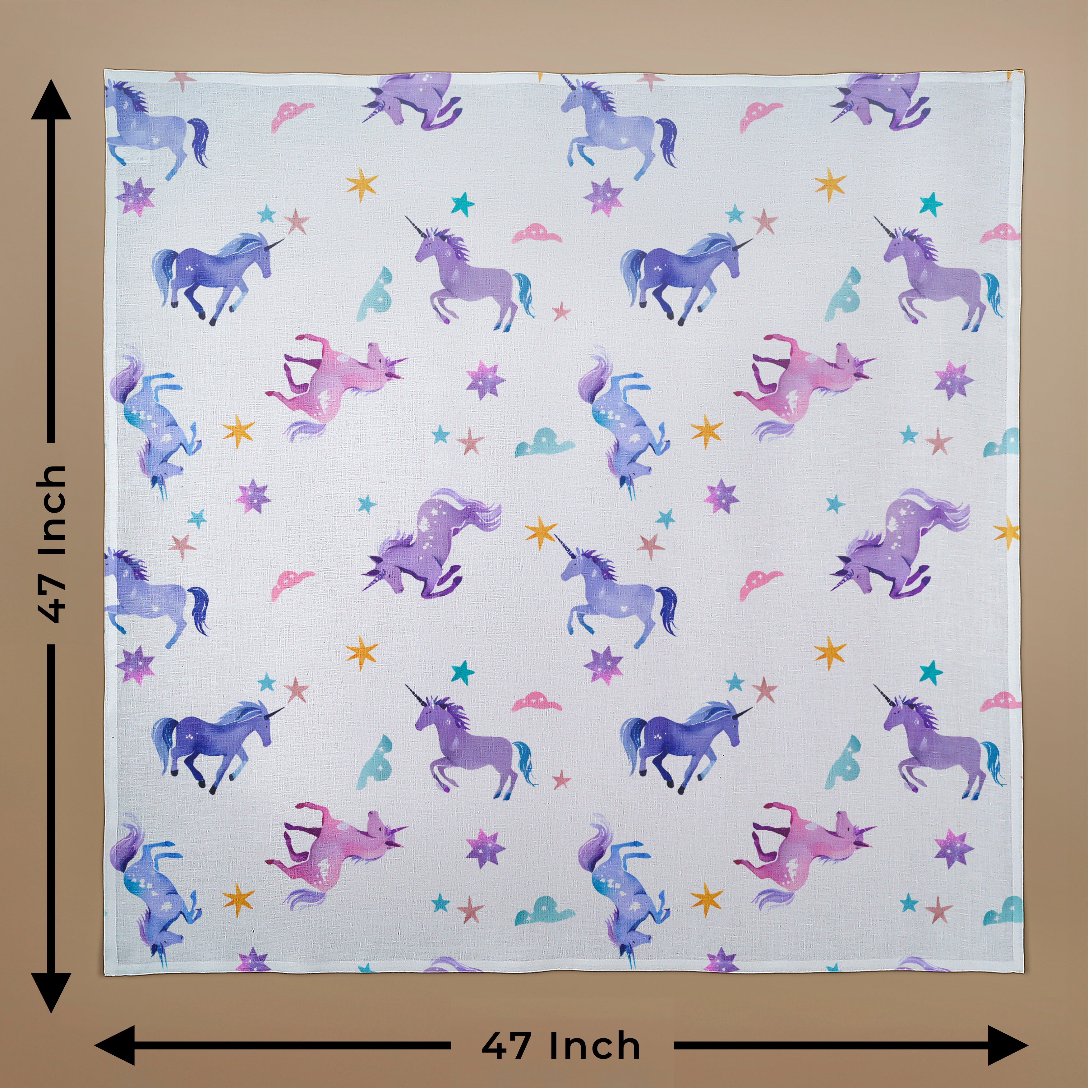 Unicorn Whimsy Blanket, 47 x 47 inch, Pack of 2