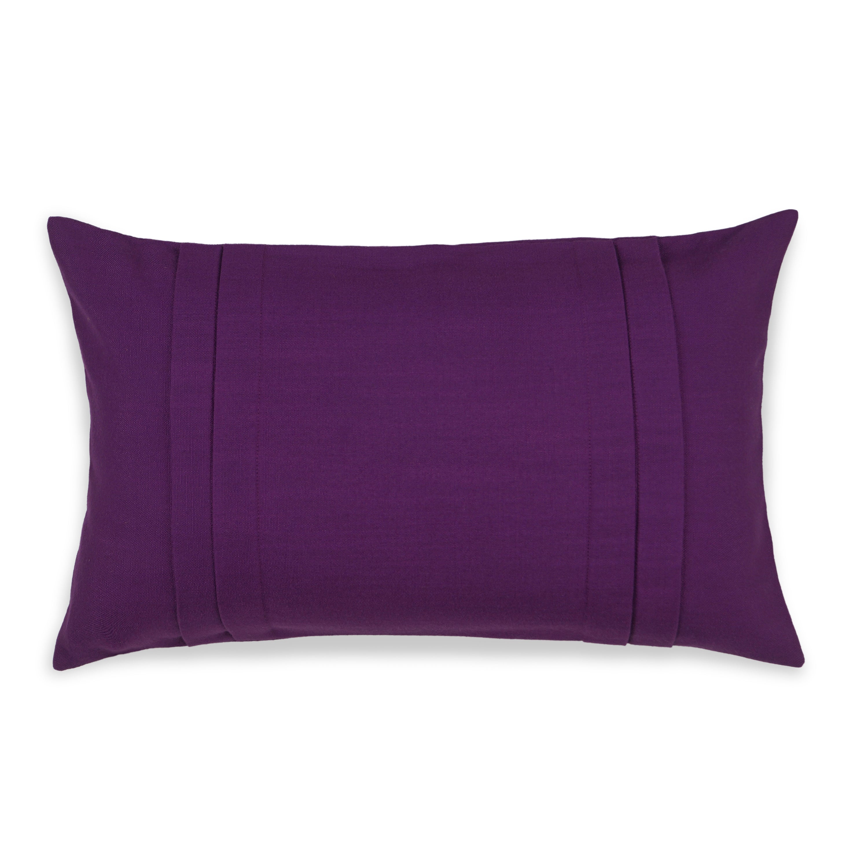 Linear Bliss Pillow Cover Rectangle - Purple