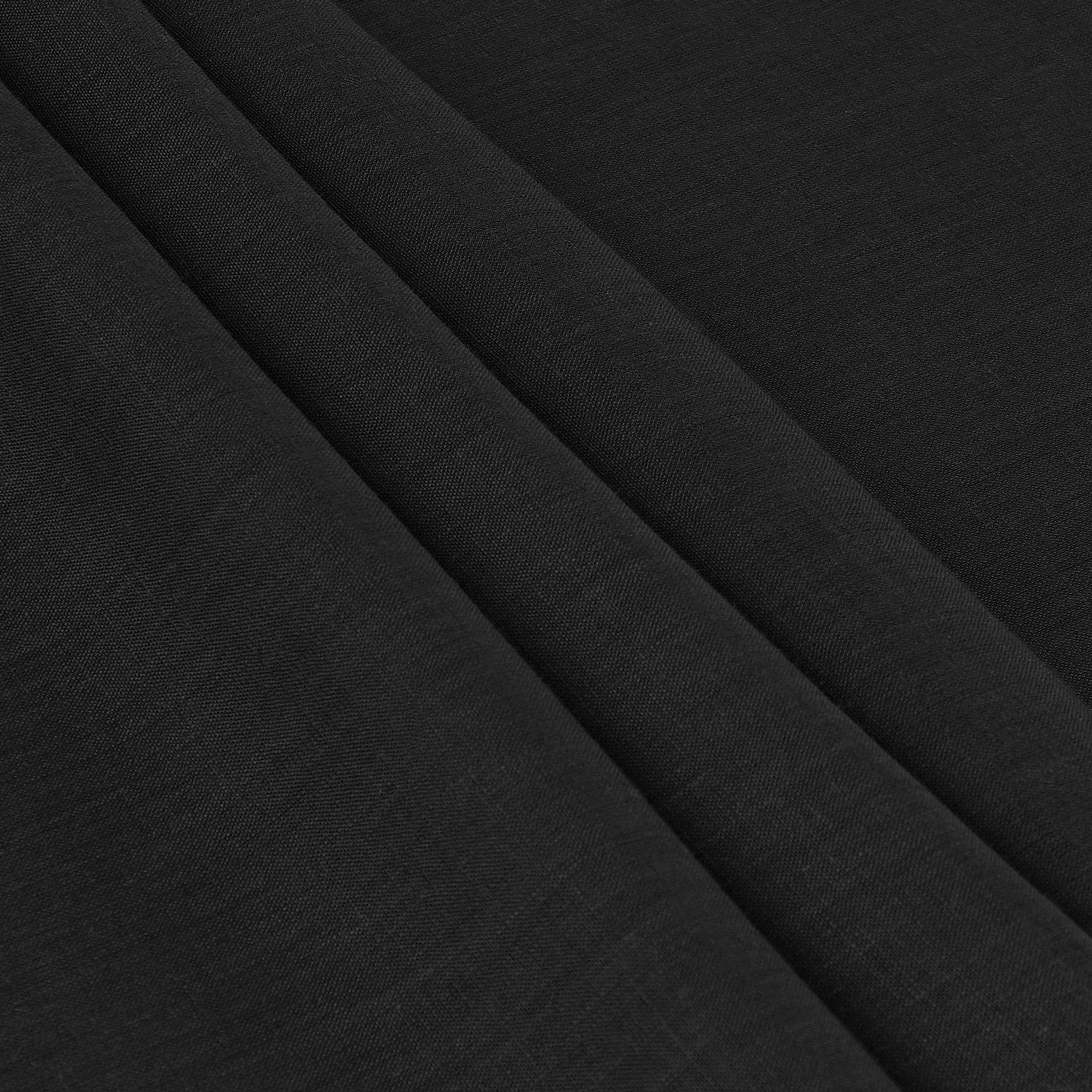 Black Linen Tablecloth, Hemstitch