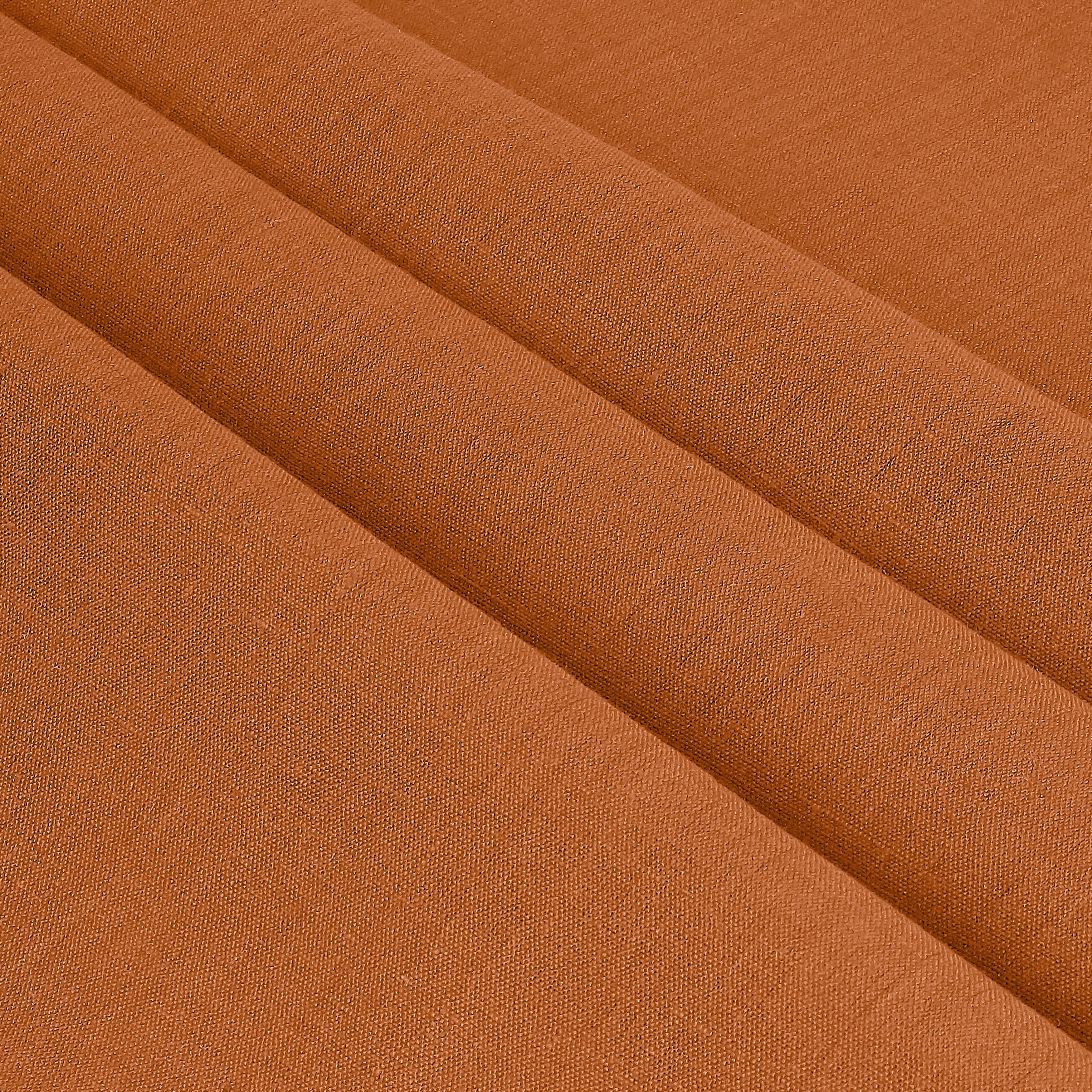 Rust Linen Tablecloth, Hemstitch