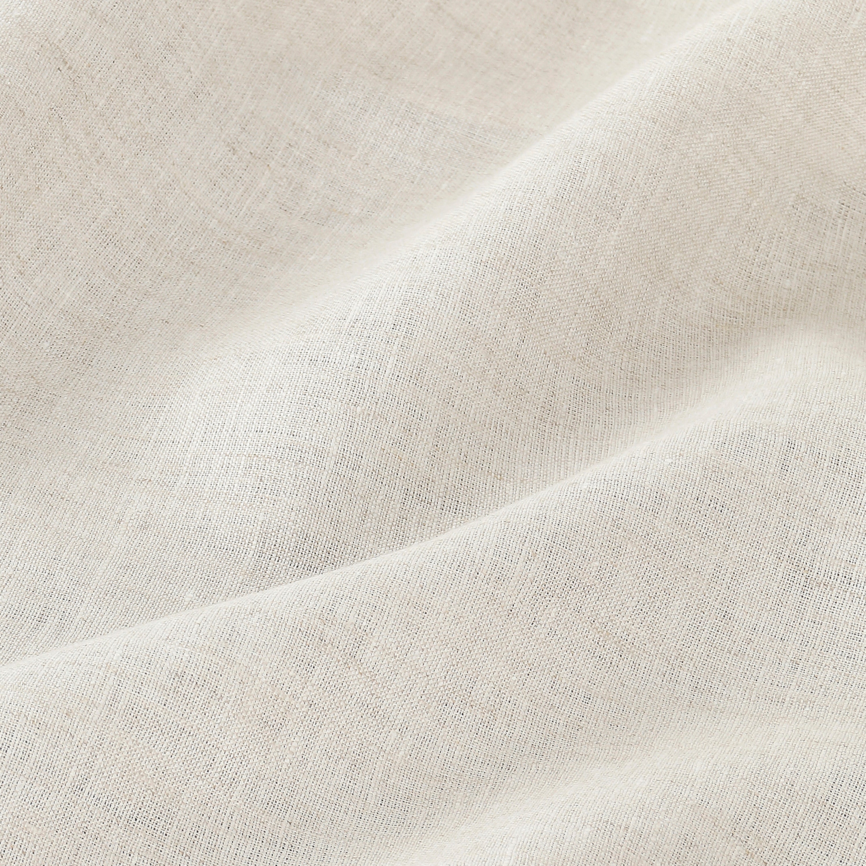 Light Natural Linen Tablecloth, Hemmed