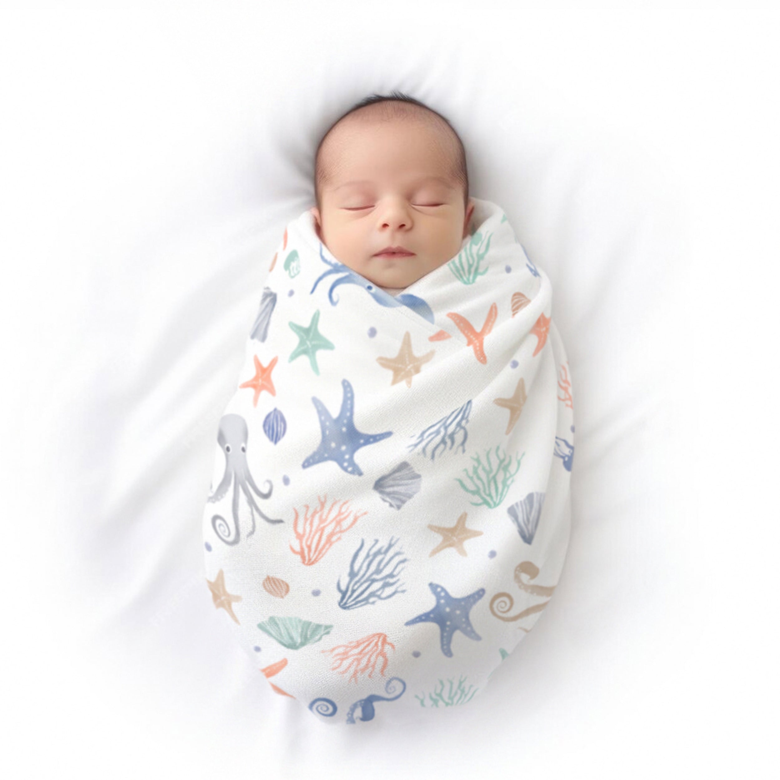 Aqua Haven Swaddle Wrap